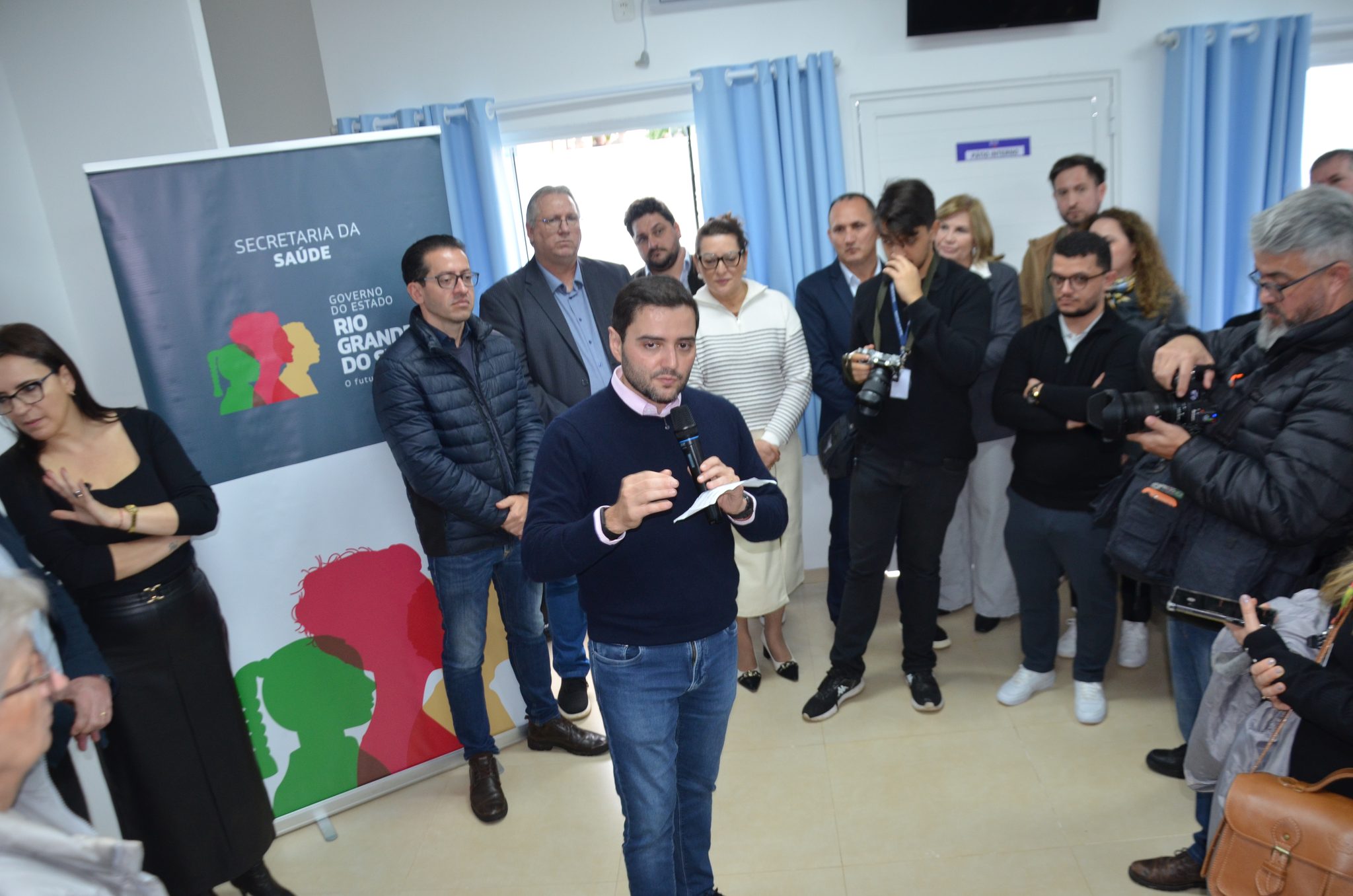 Inauguração da nova ala de saúde mental no Hospital Santa Terezinha, em Palmitinho