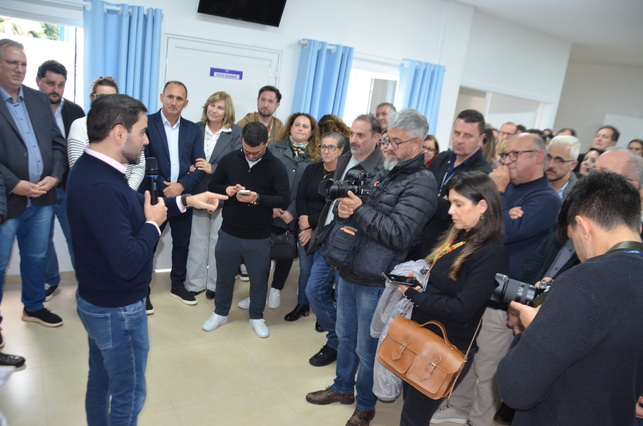 Inauguração da nova ala de saúde mental no Hospital Santa Terezinha, em Palmitinho