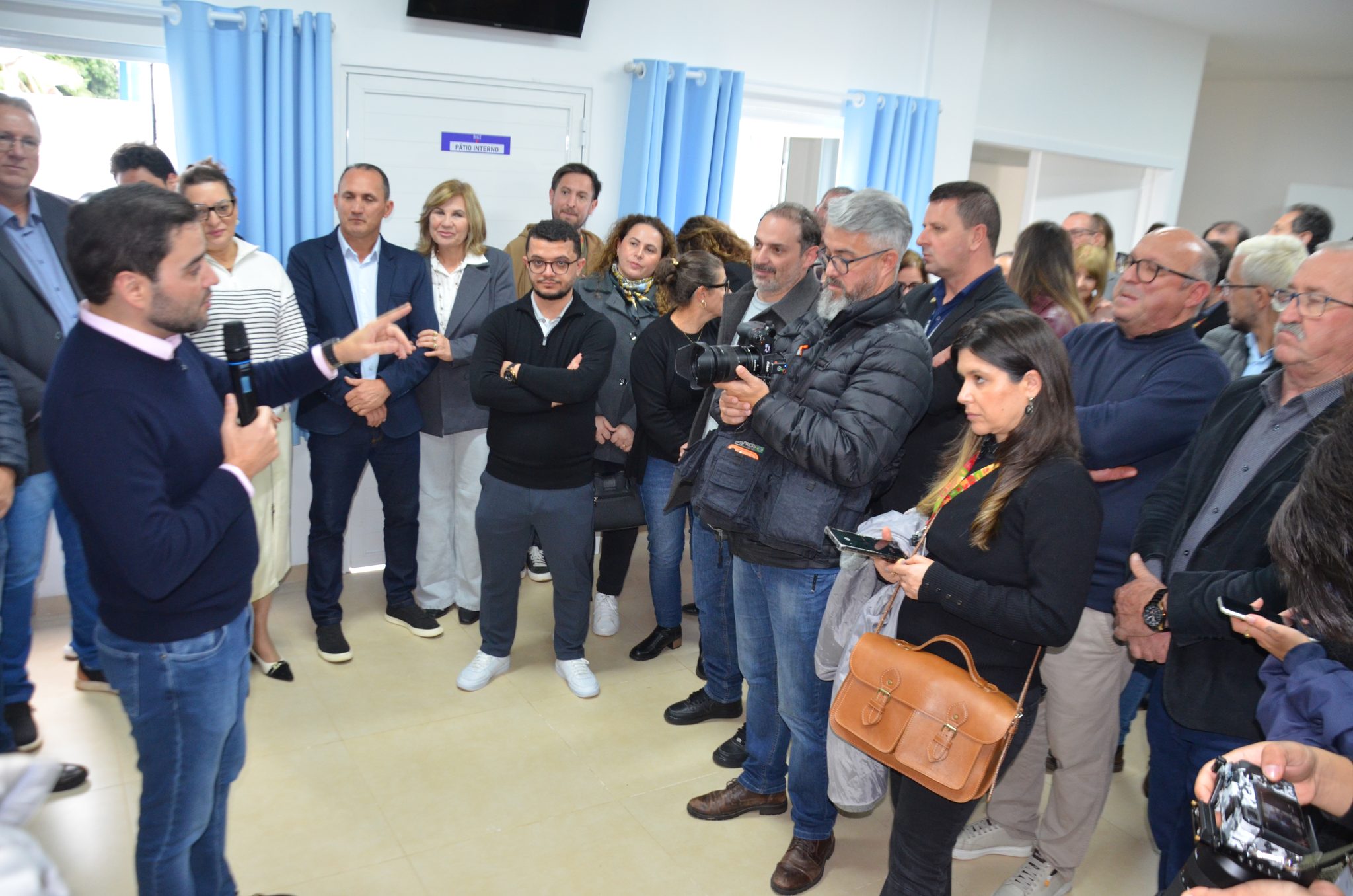 Inauguração da nova ala de saúde mental no Hospital Santa Terezinha, em Palmitinho