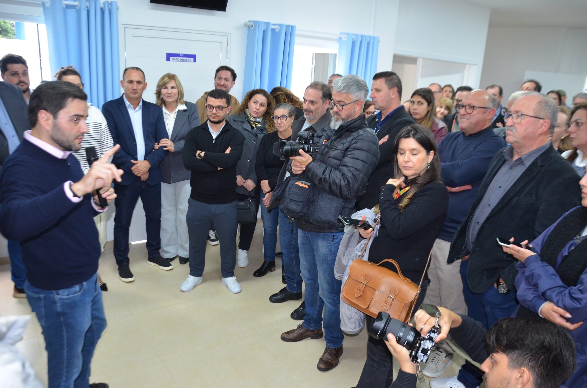 Inauguração da nova ala de saúde mental no Hospital Santa Terezinha, em Palmitinho