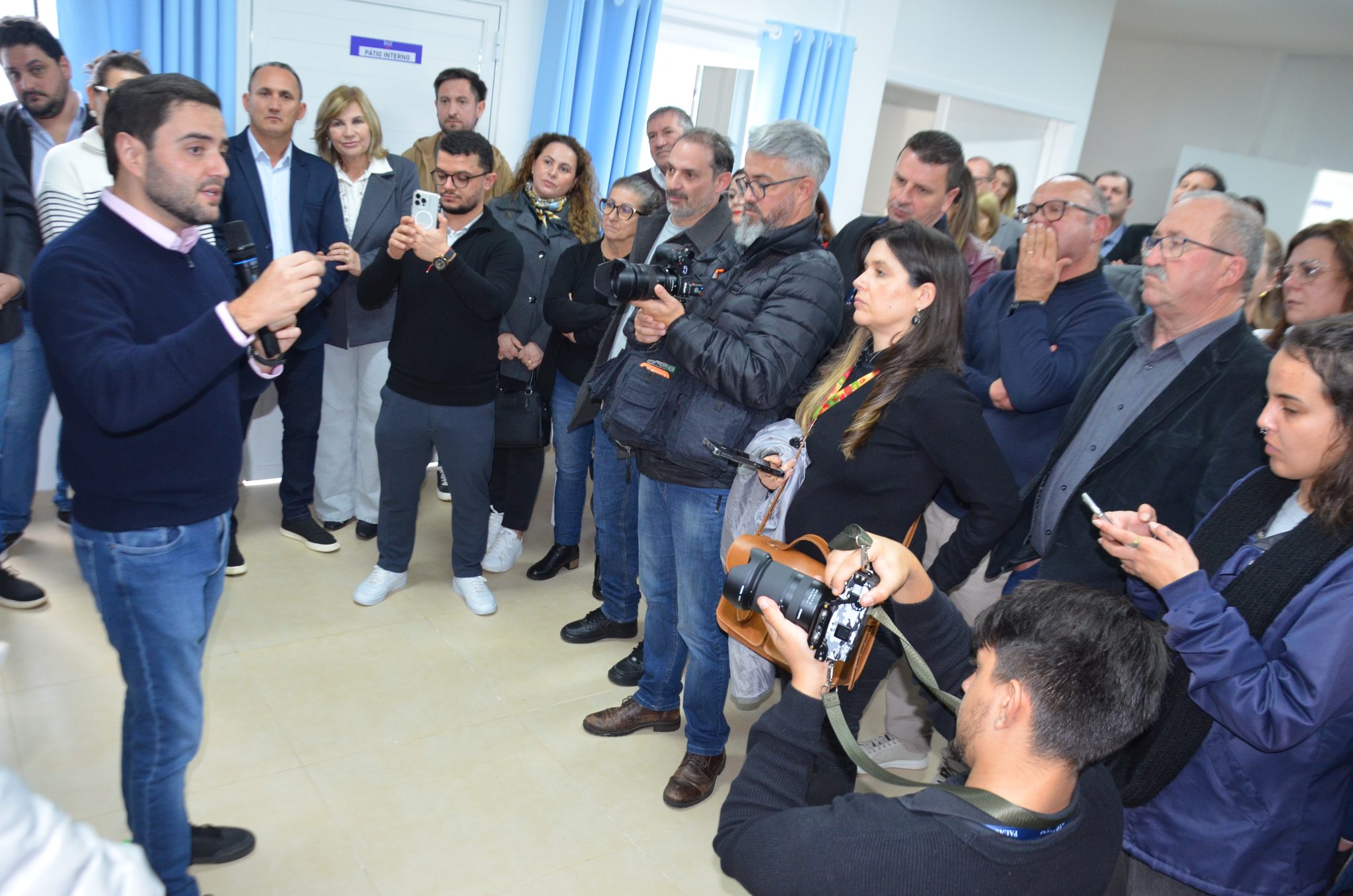 Inauguração da nova ala de saúde mental no Hospital Santa Terezinha, em Palmitinho
