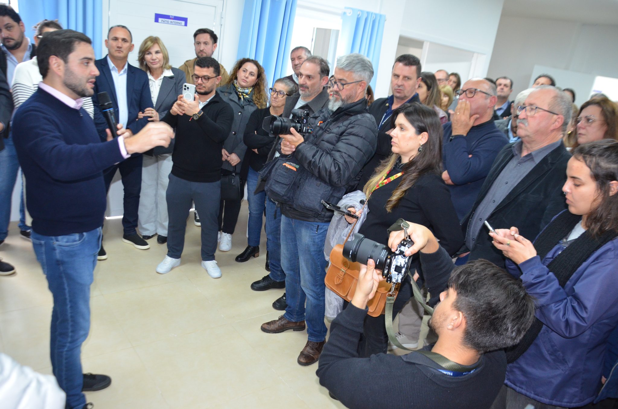 Inauguração da nova ala de saúde mental no Hospital Santa Terezinha, em Palmitinho