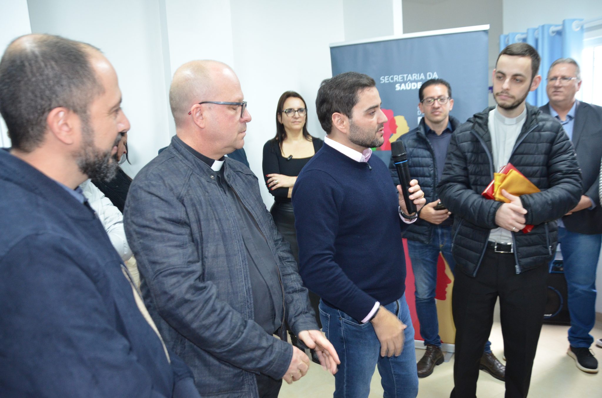Inauguração da nova ala de saúde mental no Hospital Santa Terezinha, em Palmitinho