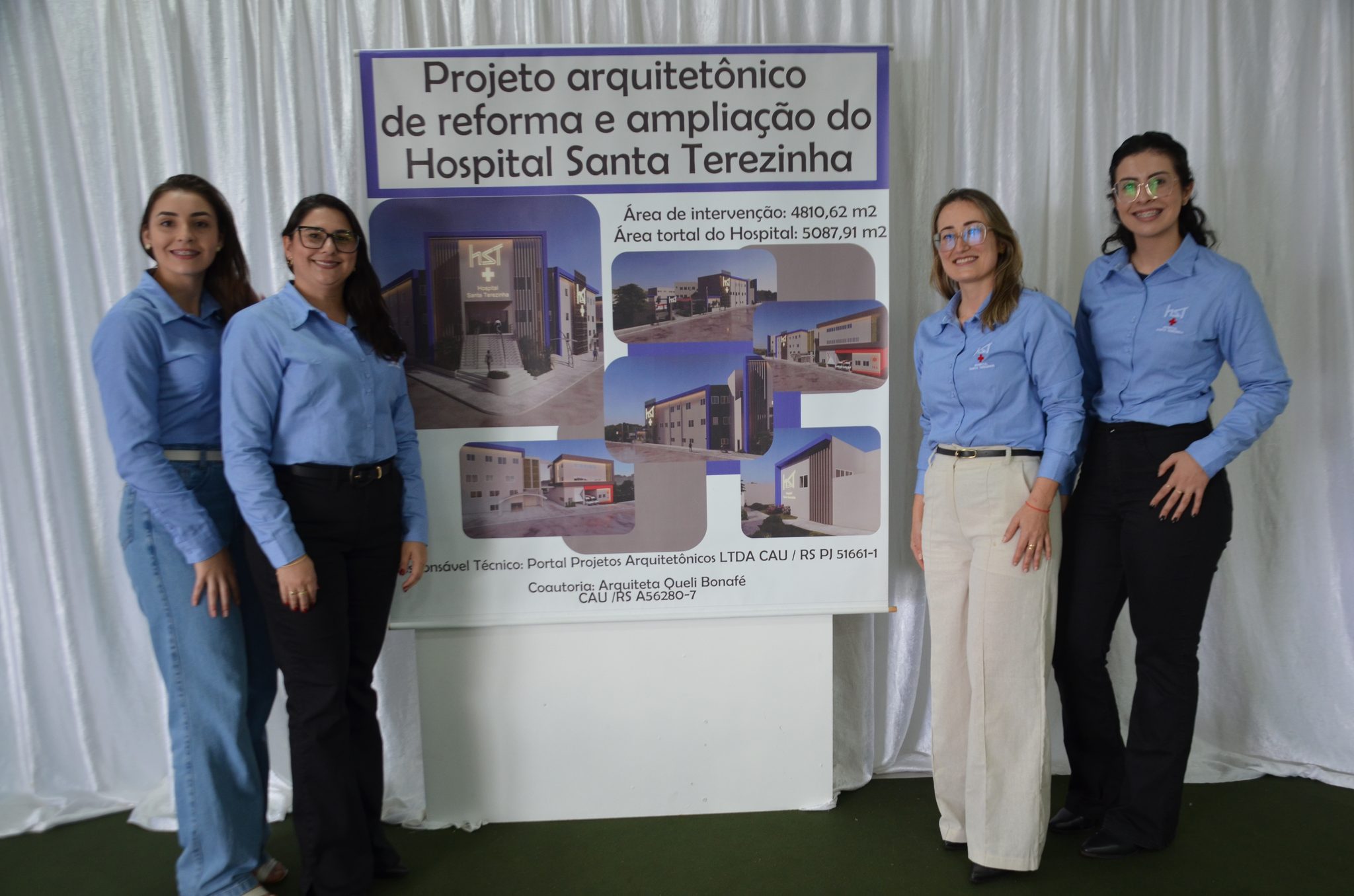 Inauguração da nova ala de saúde mental no Hospital Santa Terezinha, em Palmitinho