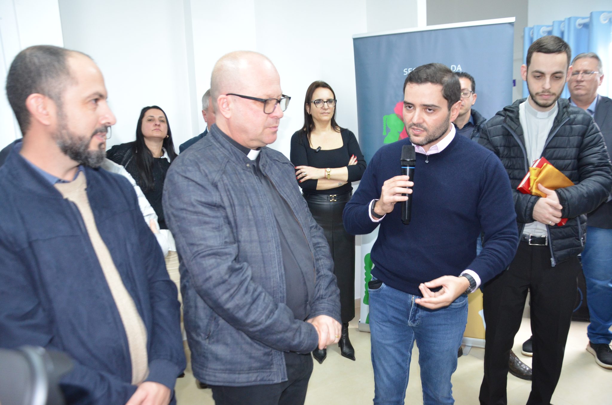 Inauguração da nova ala de saúde mental no Hospital Santa Terezinha, em Palmitinho