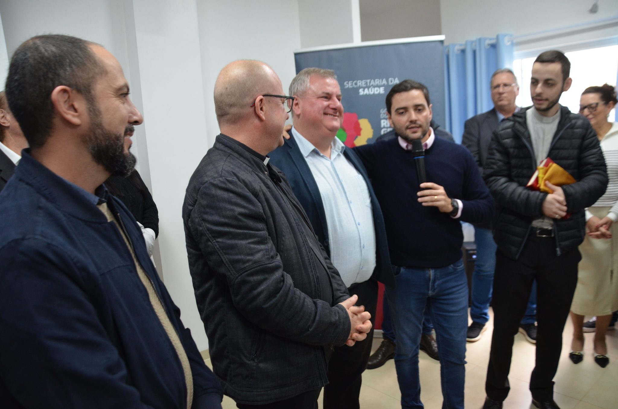Inauguração da nova ala de saúde mental no Hospital Santa Terezinha, em Palmitinho