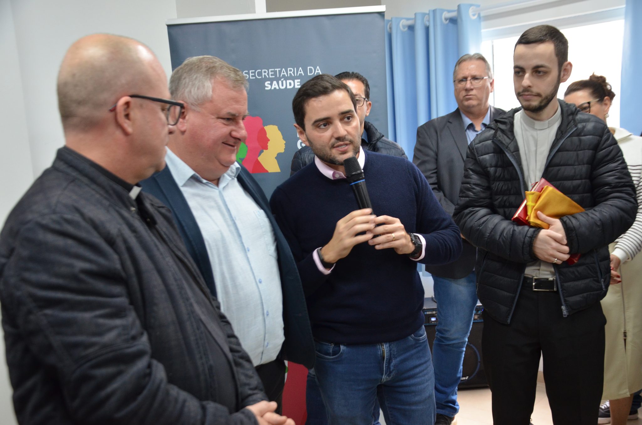 Inauguração da nova ala de saúde mental no Hospital Santa Terezinha, em Palmitinho