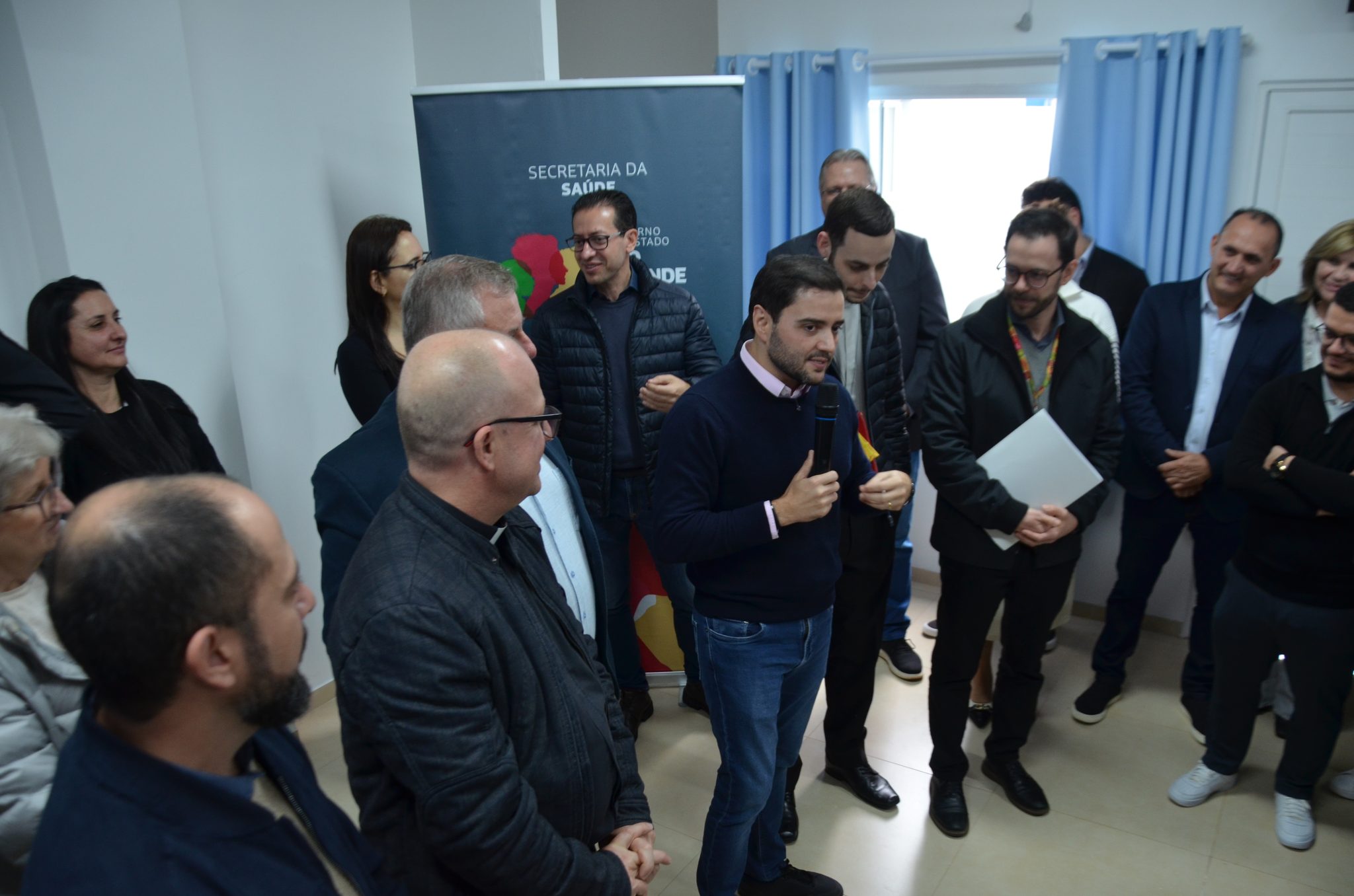 Inauguração da nova ala de saúde mental no Hospital Santa Terezinha, em Palmitinho
