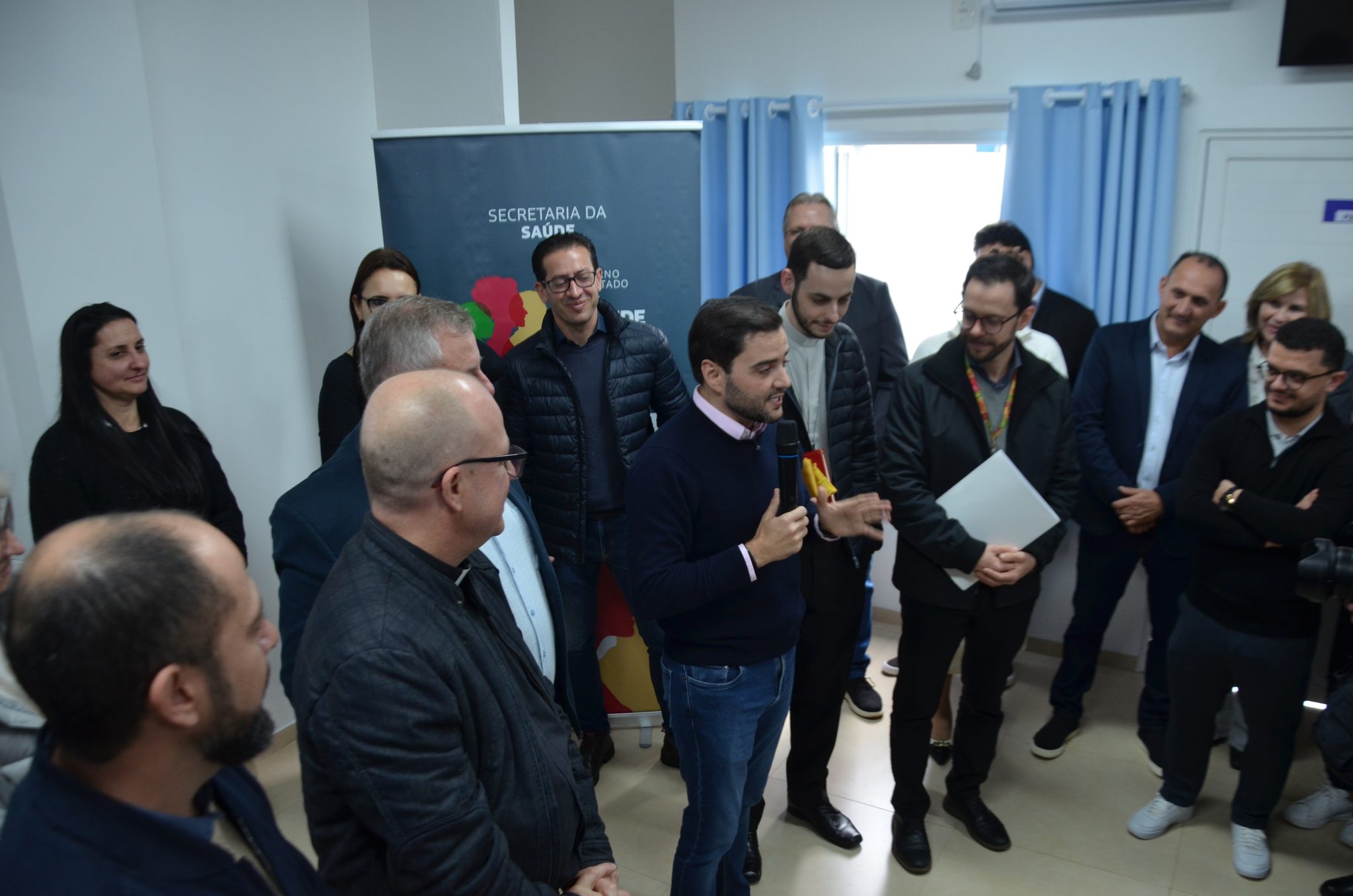 Inauguração da nova ala de saúde mental no Hospital Santa Terezinha, em Palmitinho