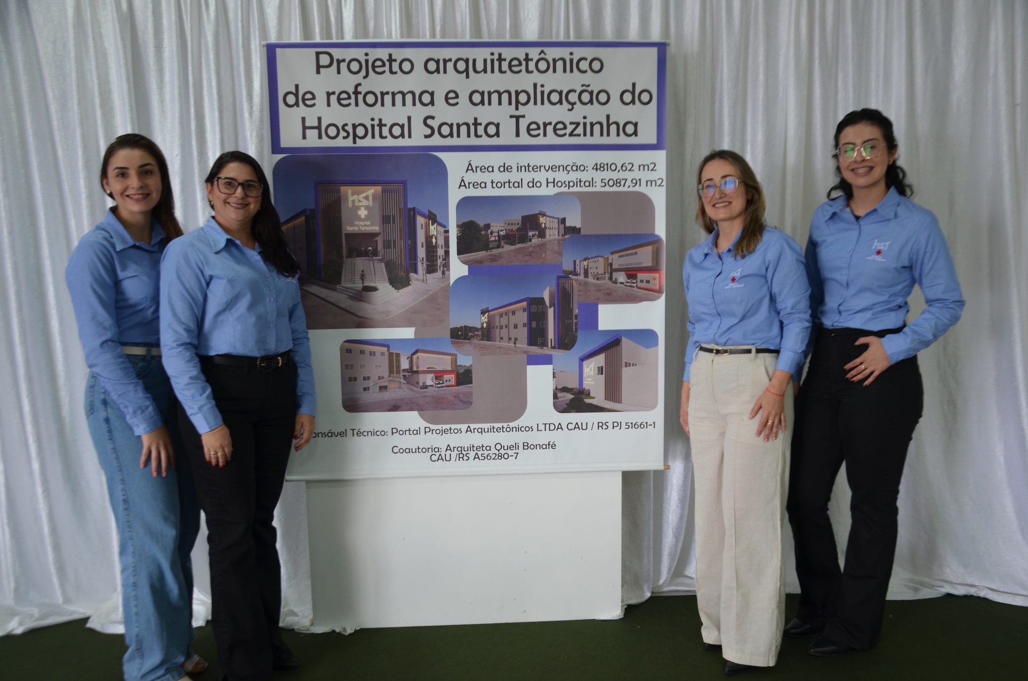 Inauguração da nova ala de saúde mental no Hospital Santa Terezinha, em Palmitinho