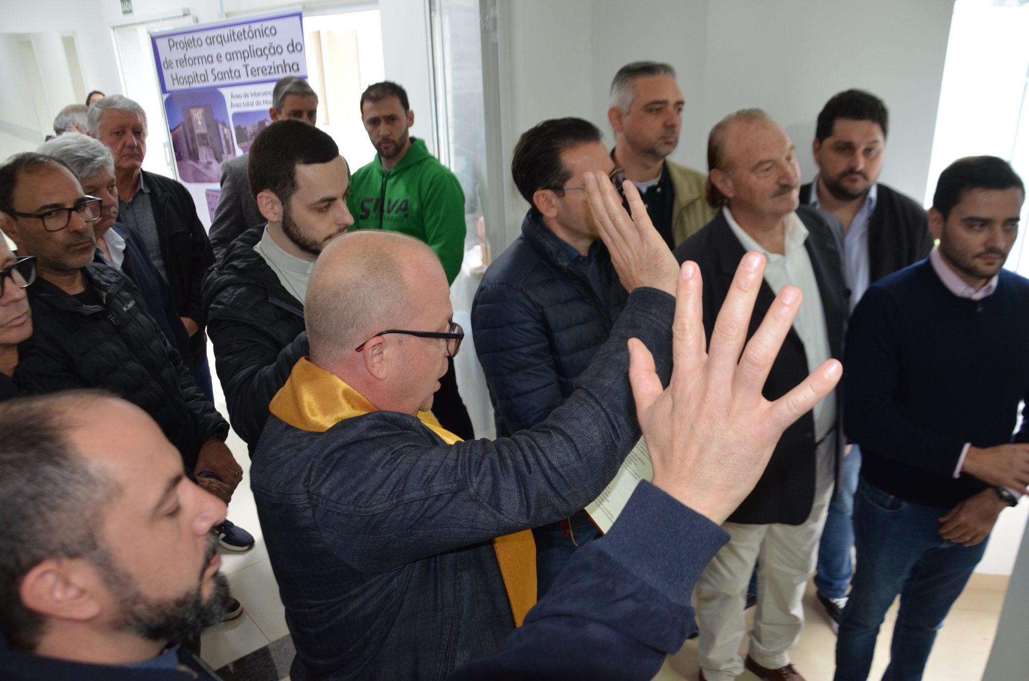Inauguração da nova ala de saúde mental no Hospital Santa Terezinha, em Palmitinho