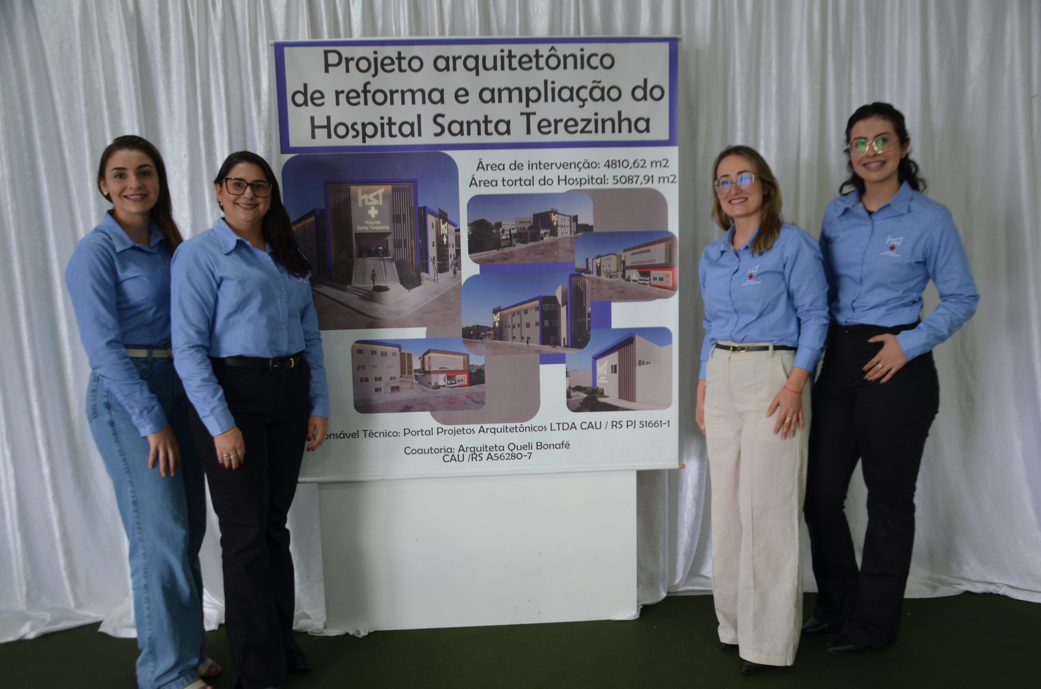Inauguração da nova ala de saúde mental no Hospital Santa Terezinha, em Palmitinho