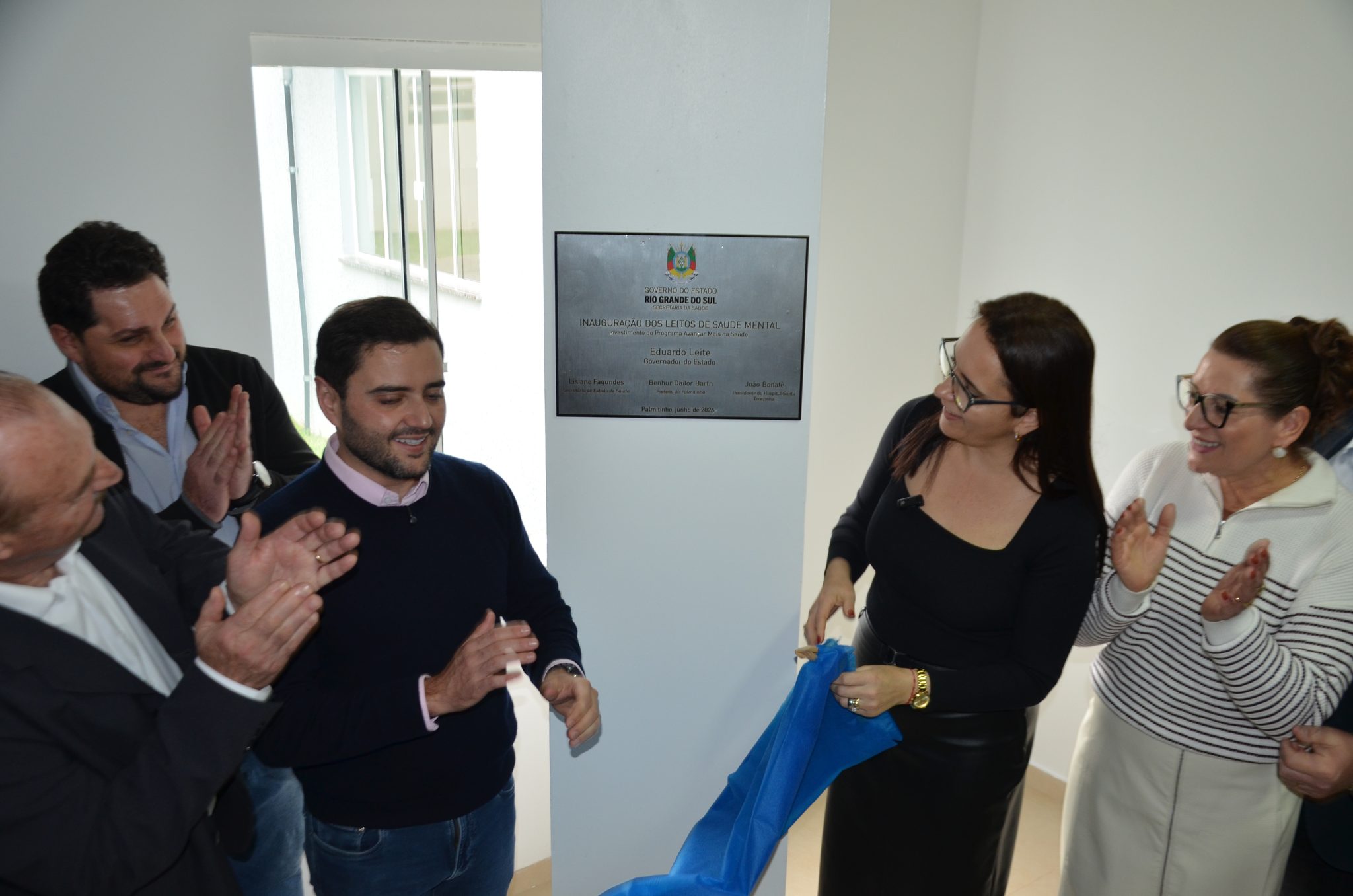 Inauguração da nova ala de saúde mental no Hospital Santa Terezinha, em Palmitinho