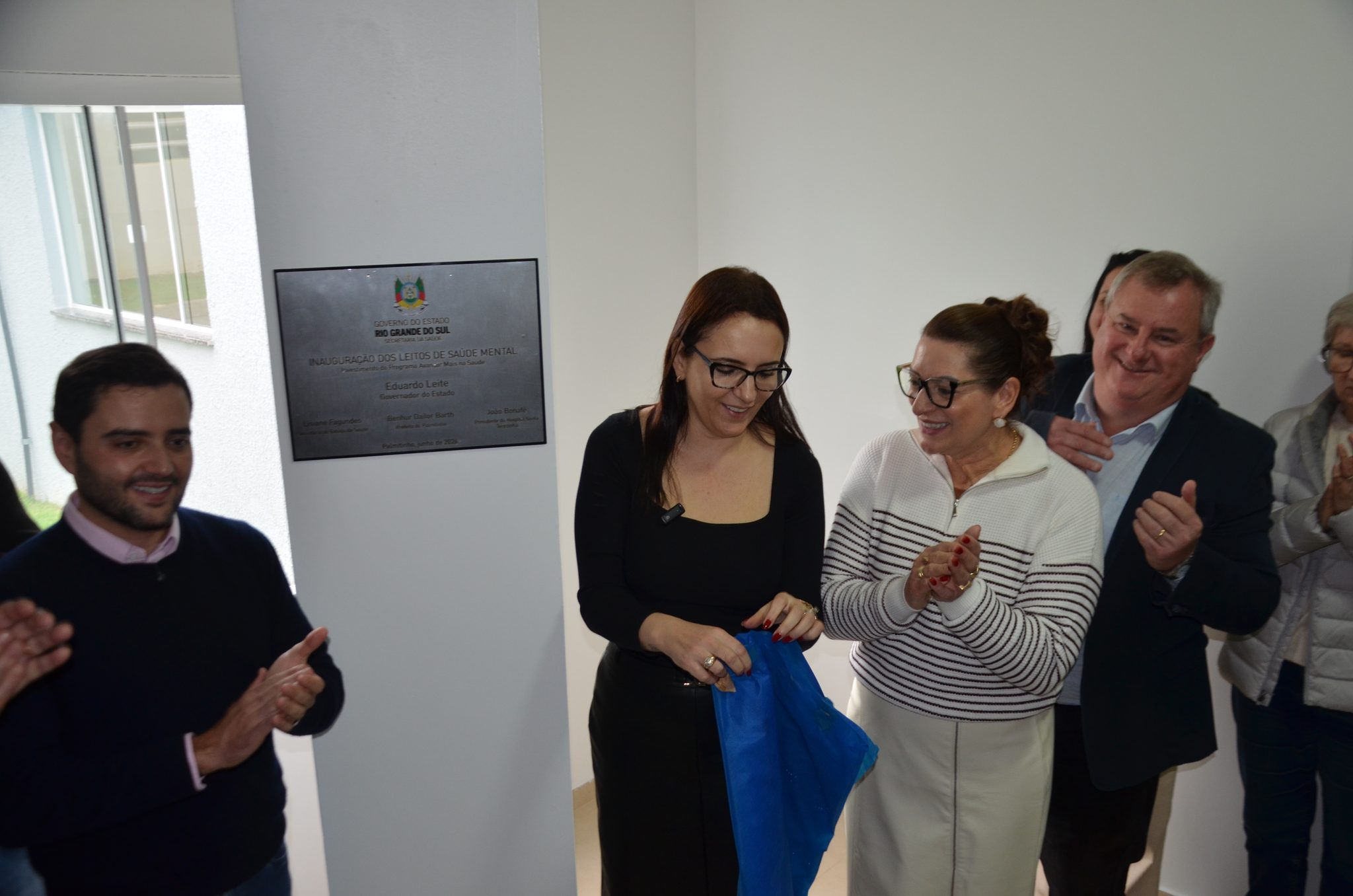 Inauguração da nova ala de saúde mental no Hospital Santa Terezinha, em Palmitinho