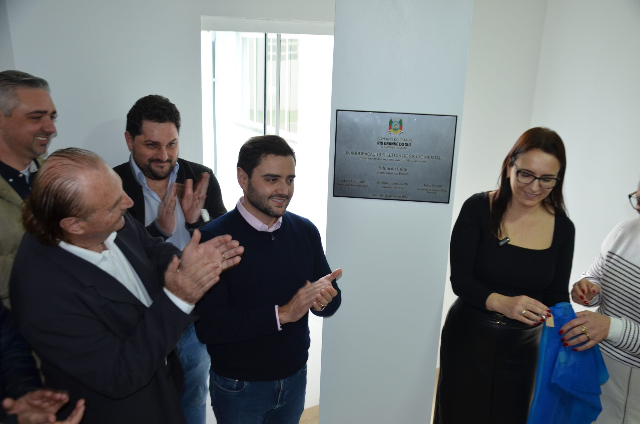 Inauguração da nova ala de saúde mental no Hospital Santa Terezinha, em Palmitinho
