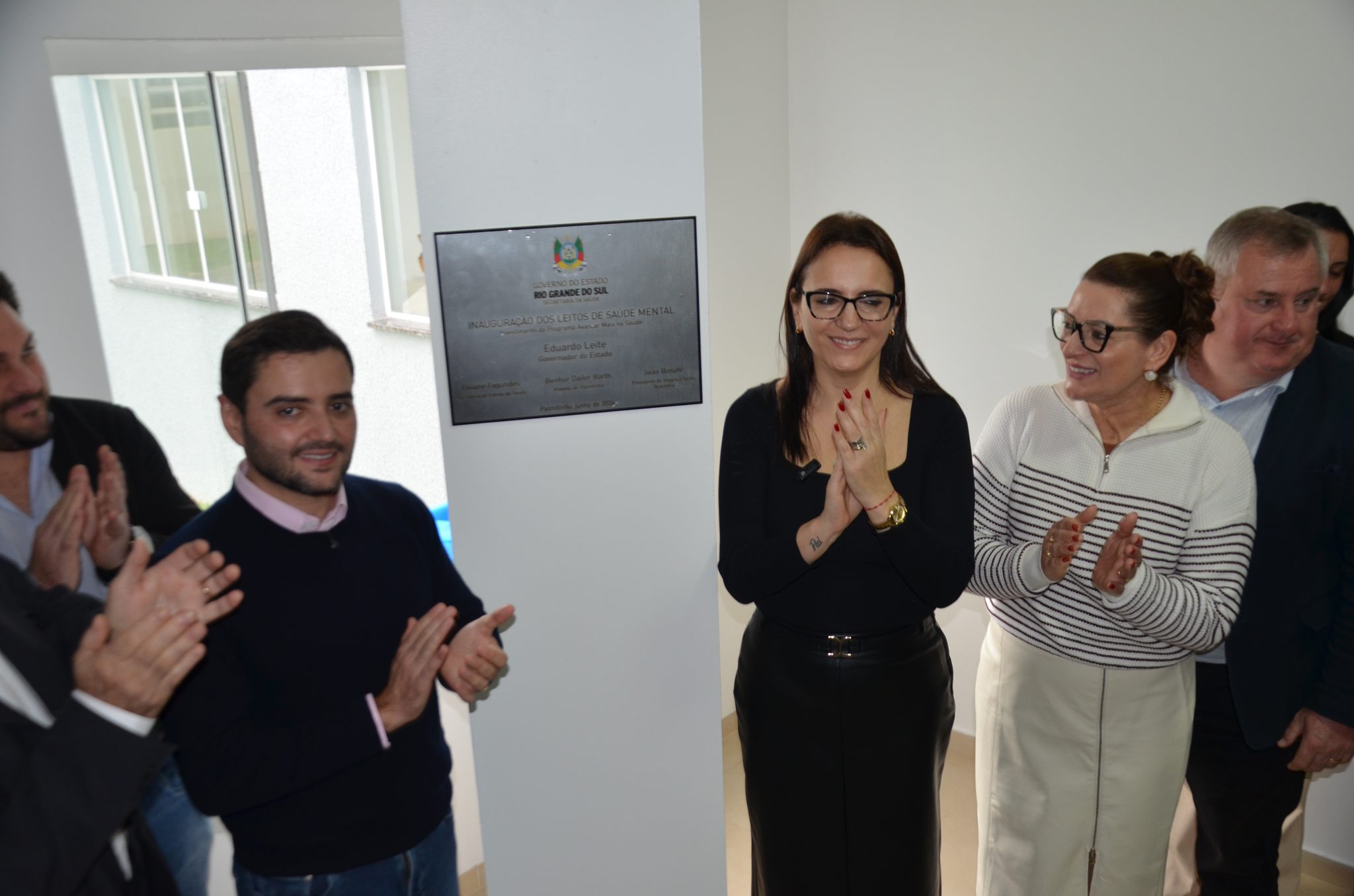 Inauguração da nova ala de saúde mental no Hospital Santa Terezinha, em Palmitinho