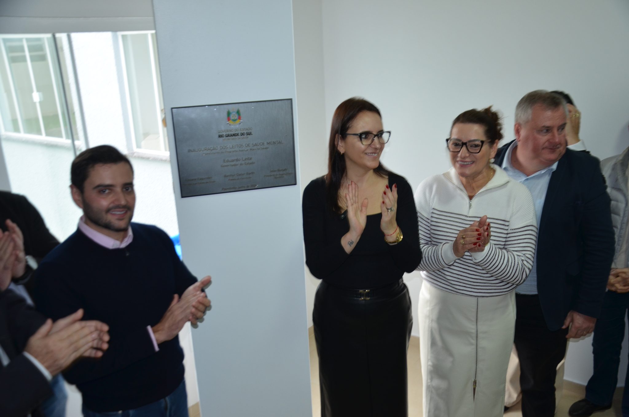Inauguração da nova ala de saúde mental no Hospital Santa Terezinha, em Palmitinho