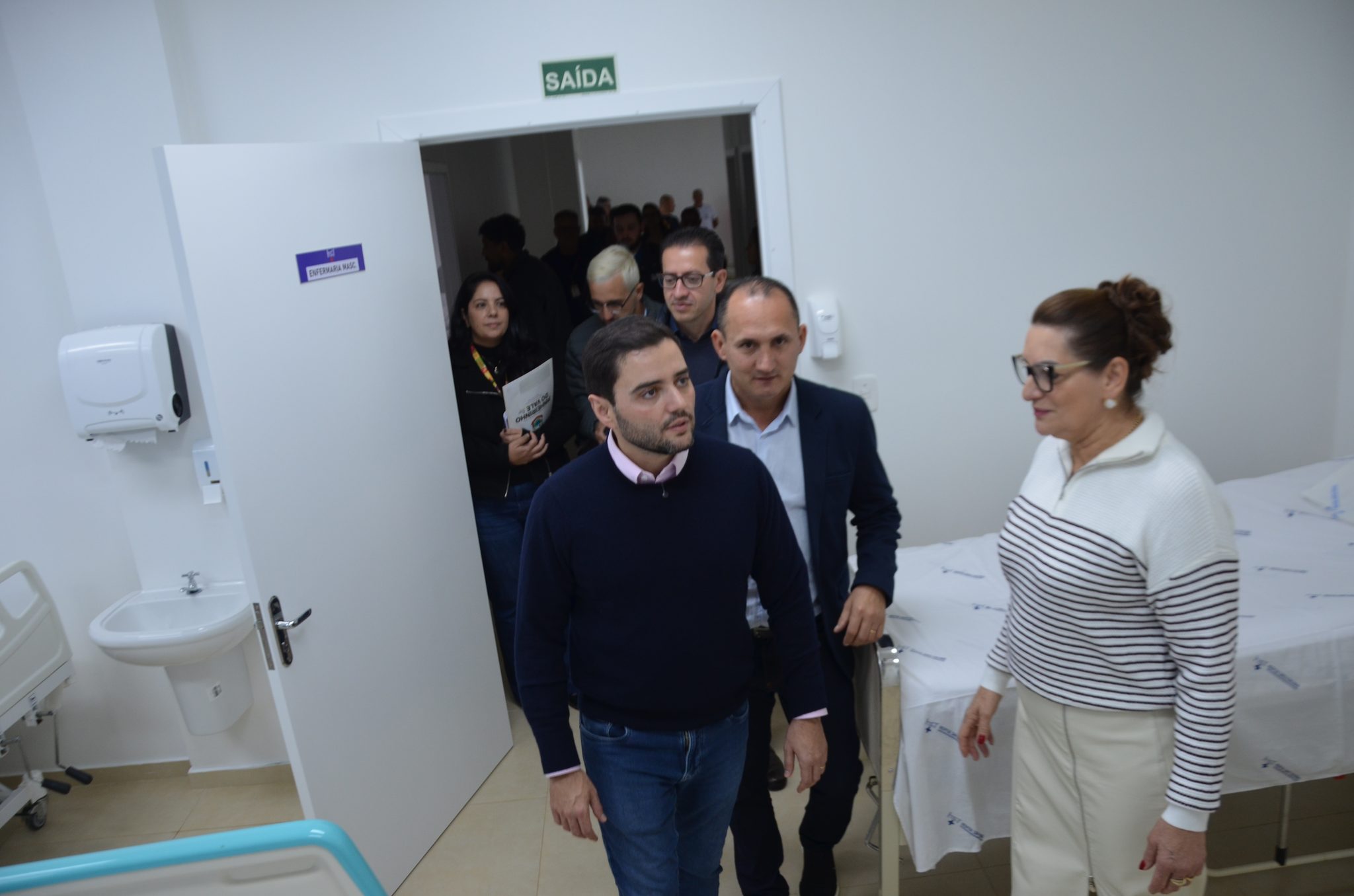 Inauguração da nova ala de saúde mental no Hospital Santa Terezinha, em Palmitinho