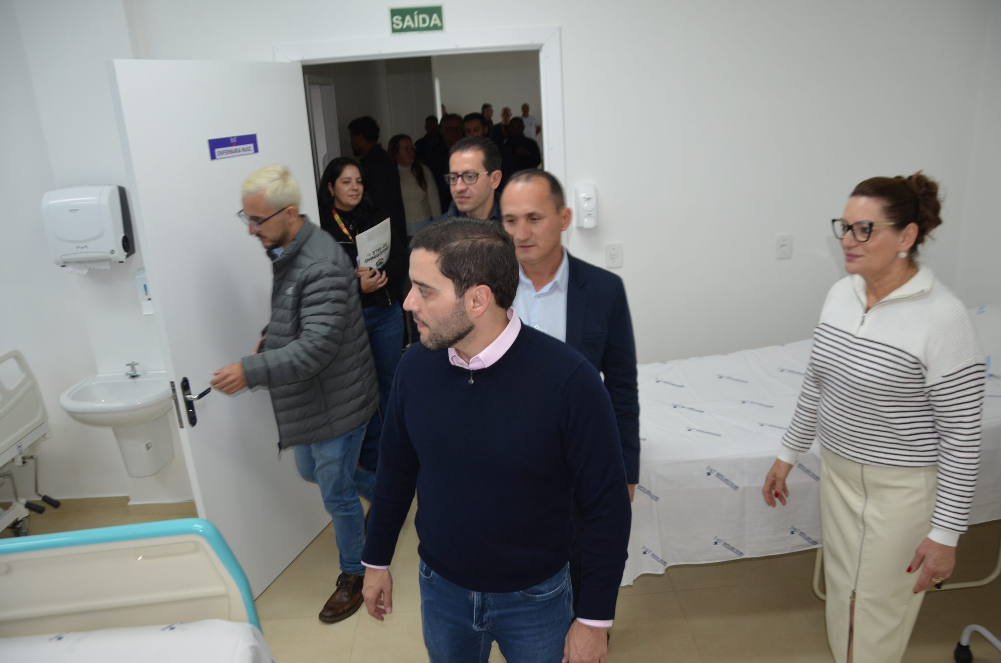 Inauguração da nova ala de saúde mental no Hospital Santa Terezinha, em Palmitinho