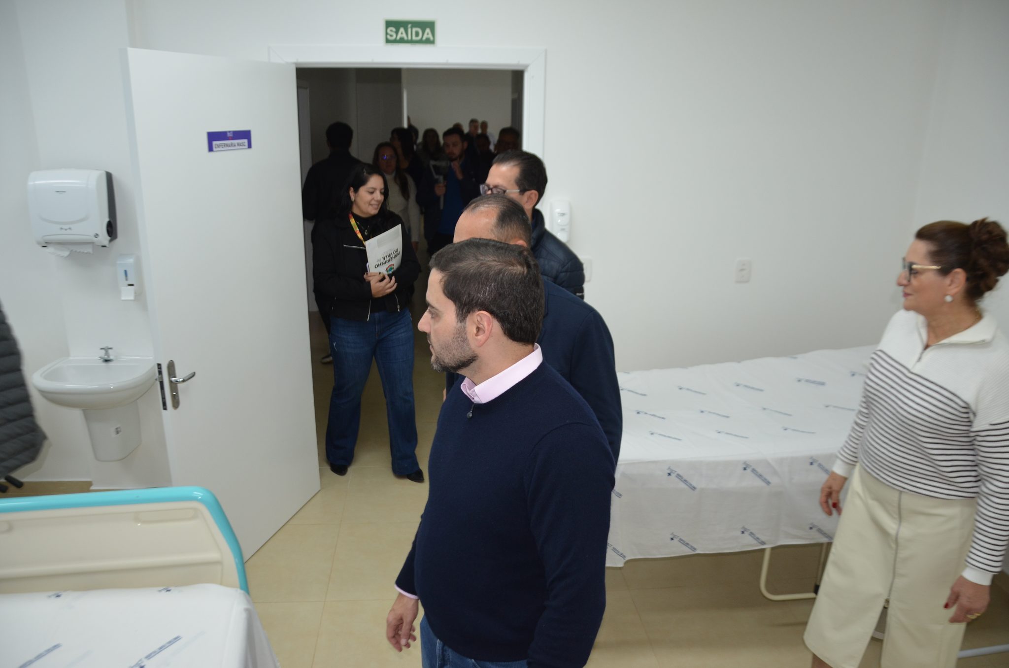Inauguração da nova ala de saúde mental no Hospital Santa Terezinha, em Palmitinho