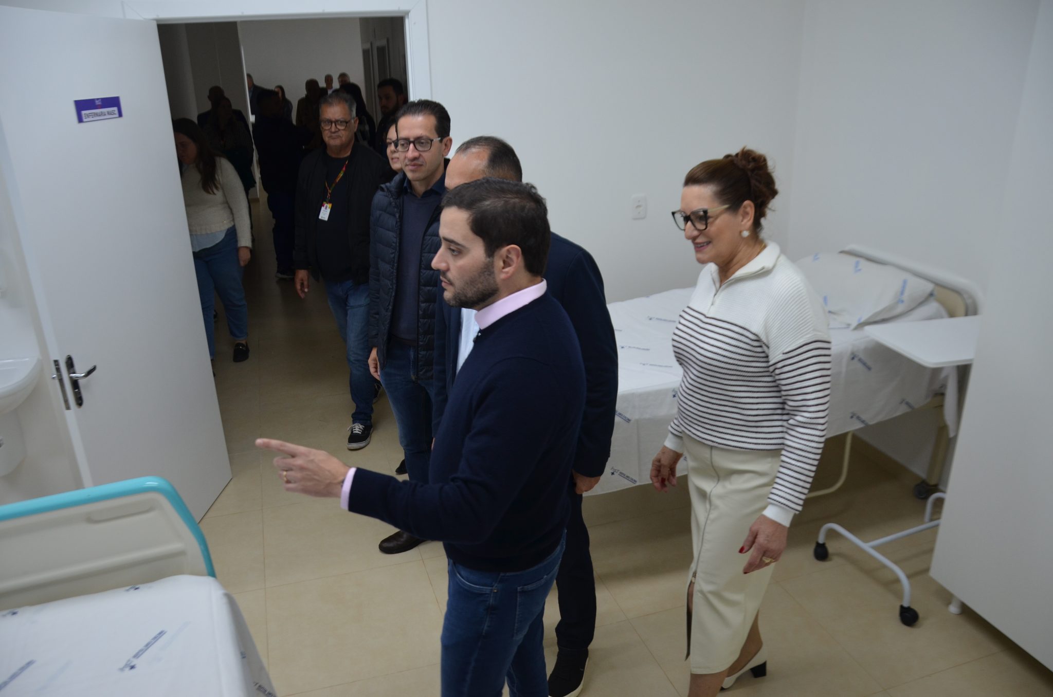 Inauguração da nova ala de saúde mental no Hospital Santa Terezinha, em Palmitinho