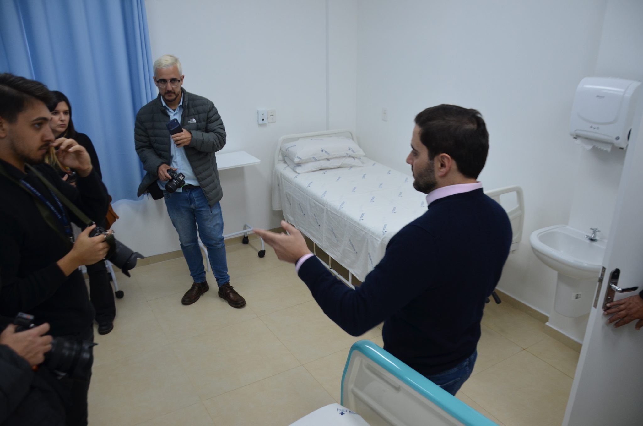 Inauguração da nova ala de saúde mental no Hospital Santa Terezinha, em Palmitinho