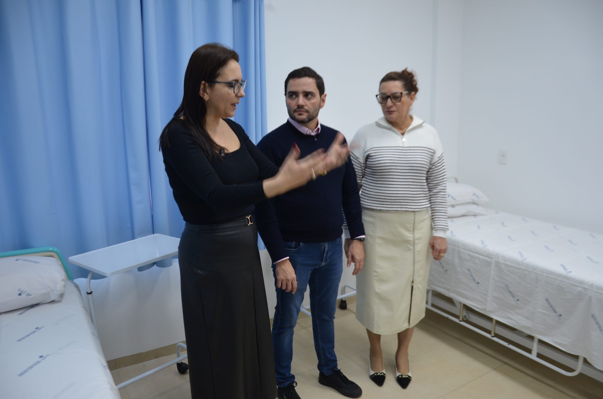 Inauguração da nova ala de saúde mental no Hospital Santa Terezinha, em Palmitinho