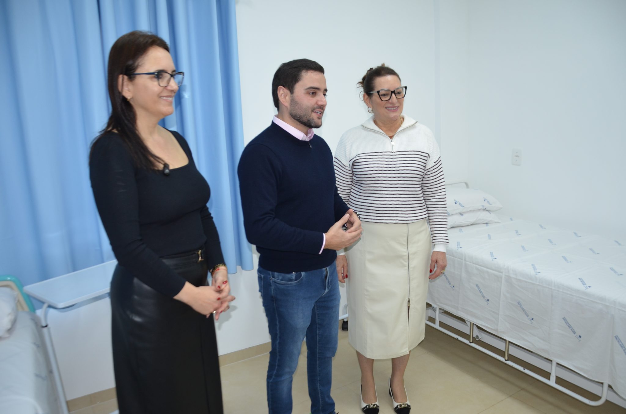 Inauguração da nova ala de saúde mental no Hospital Santa Terezinha, em Palmitinho