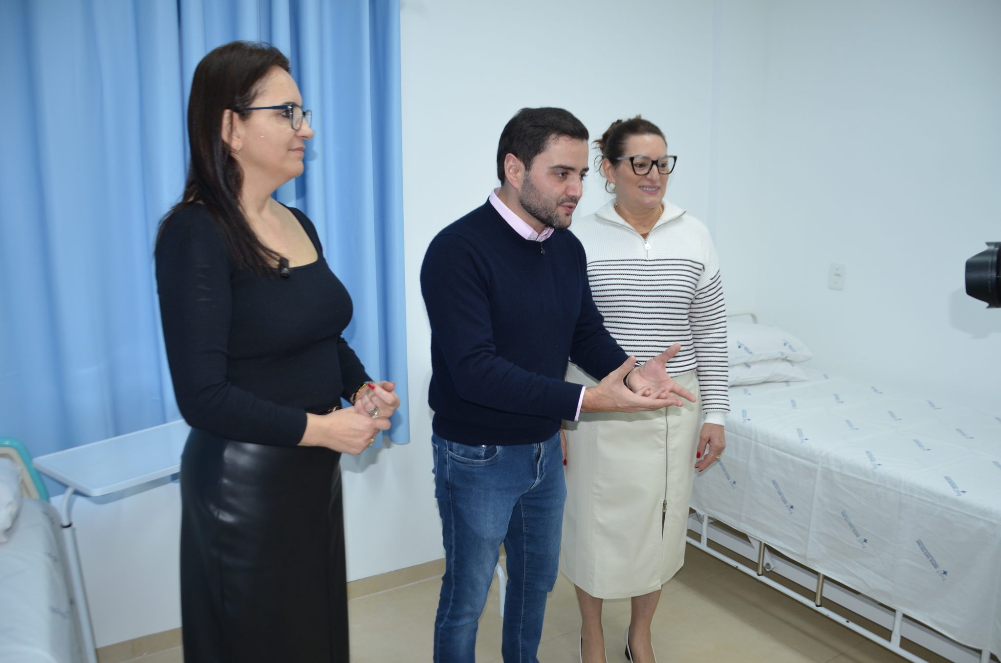 Inauguração da nova ala de saúde mental no Hospital Santa Terezinha, em Palmitinho