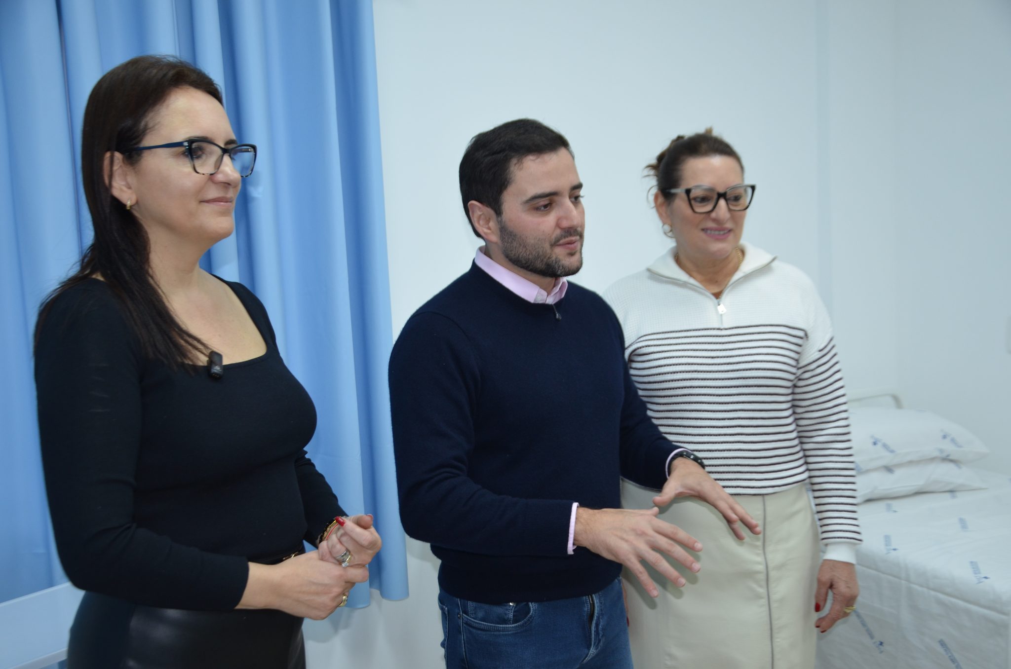 Inauguração da nova ala de saúde mental no Hospital Santa Terezinha, em Palmitinho