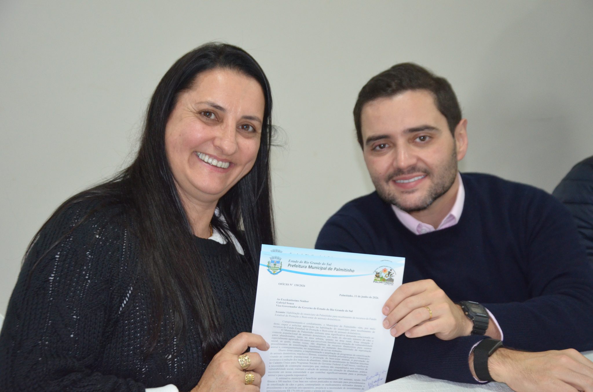 Inauguração da nova ala de saúde mental no Hospital Santa Terezinha, em Palmitinho