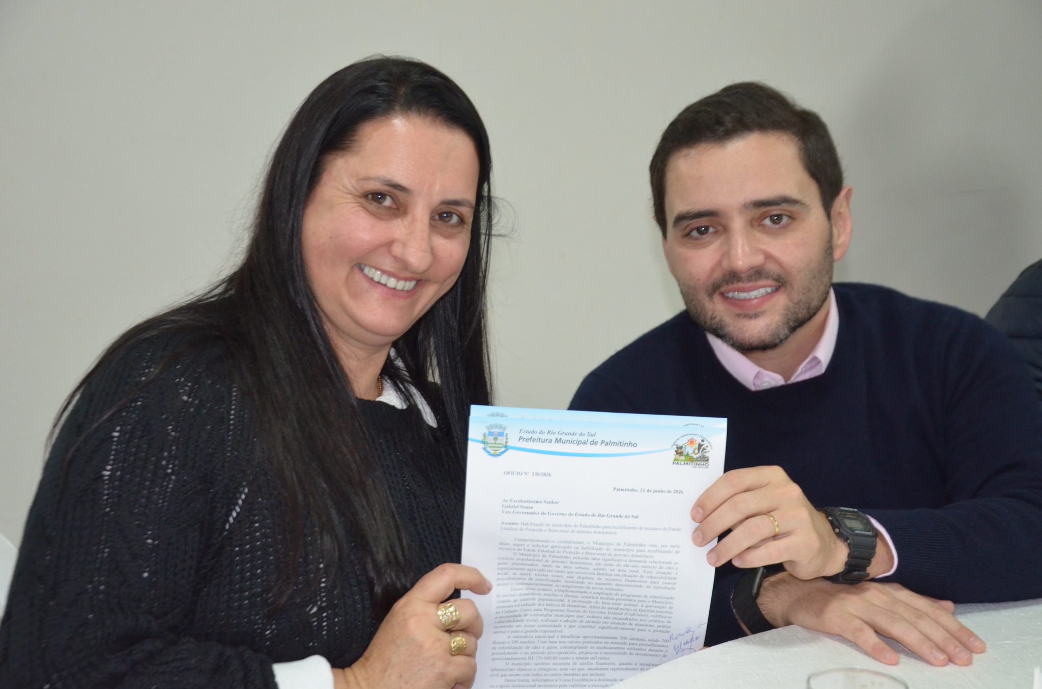 Inauguração da nova ala de saúde mental no Hospital Santa Terezinha, em Palmitinho