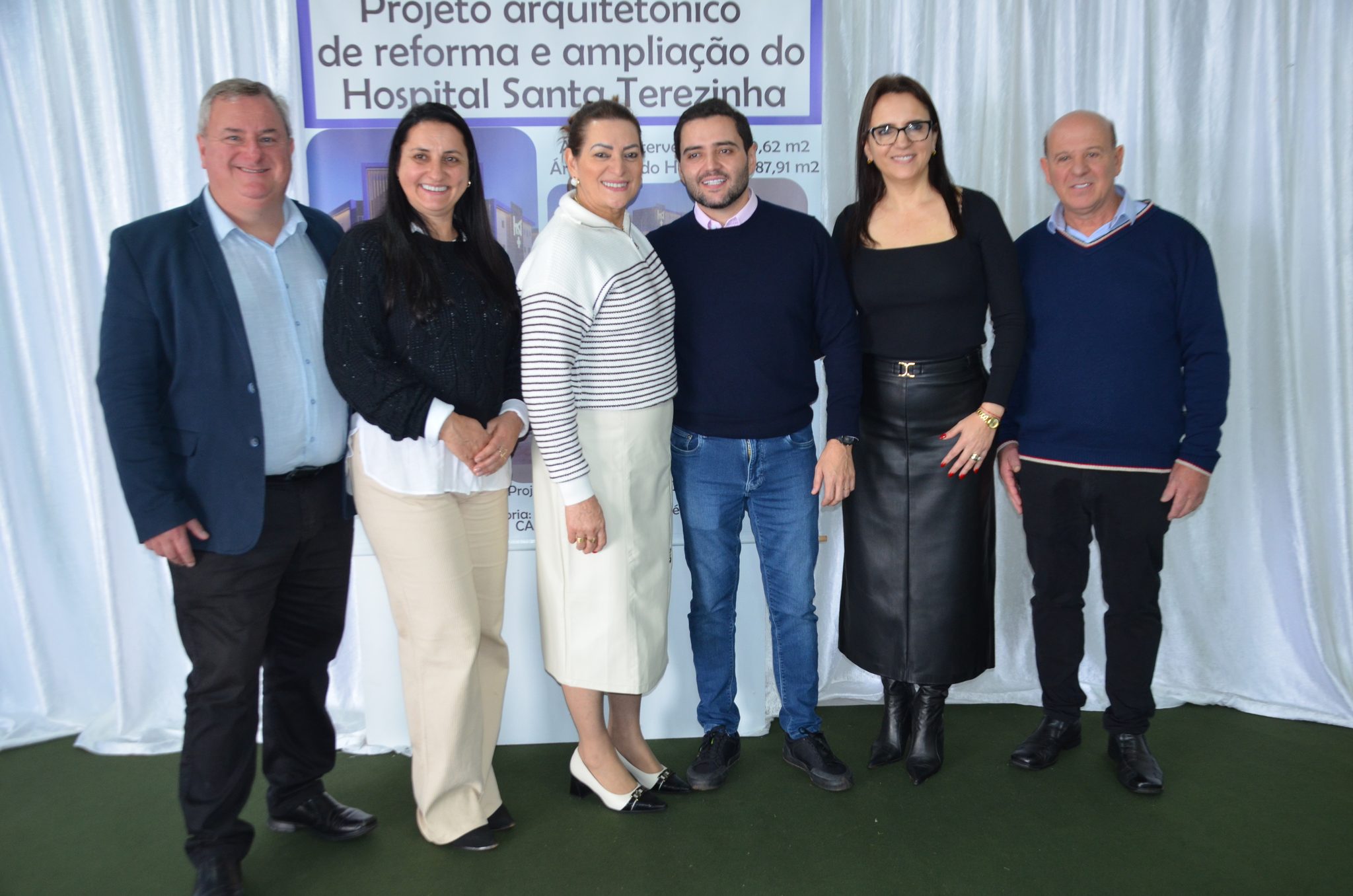 Inauguração da nova ala de saúde mental no Hospital Santa Terezinha, em Palmitinho