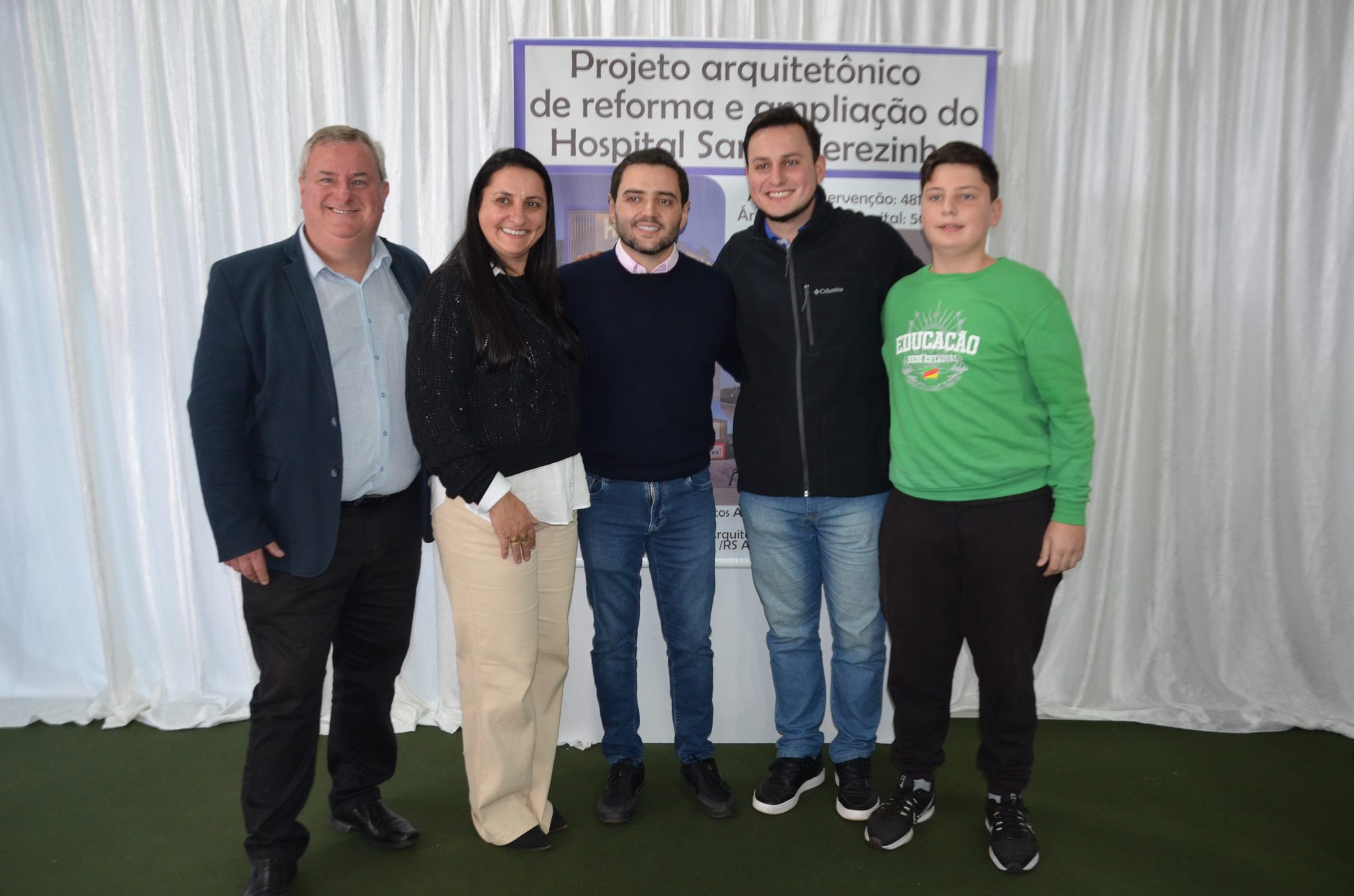 Inauguração da nova ala de saúde mental no Hospital Santa Terezinha, em Palmitinho