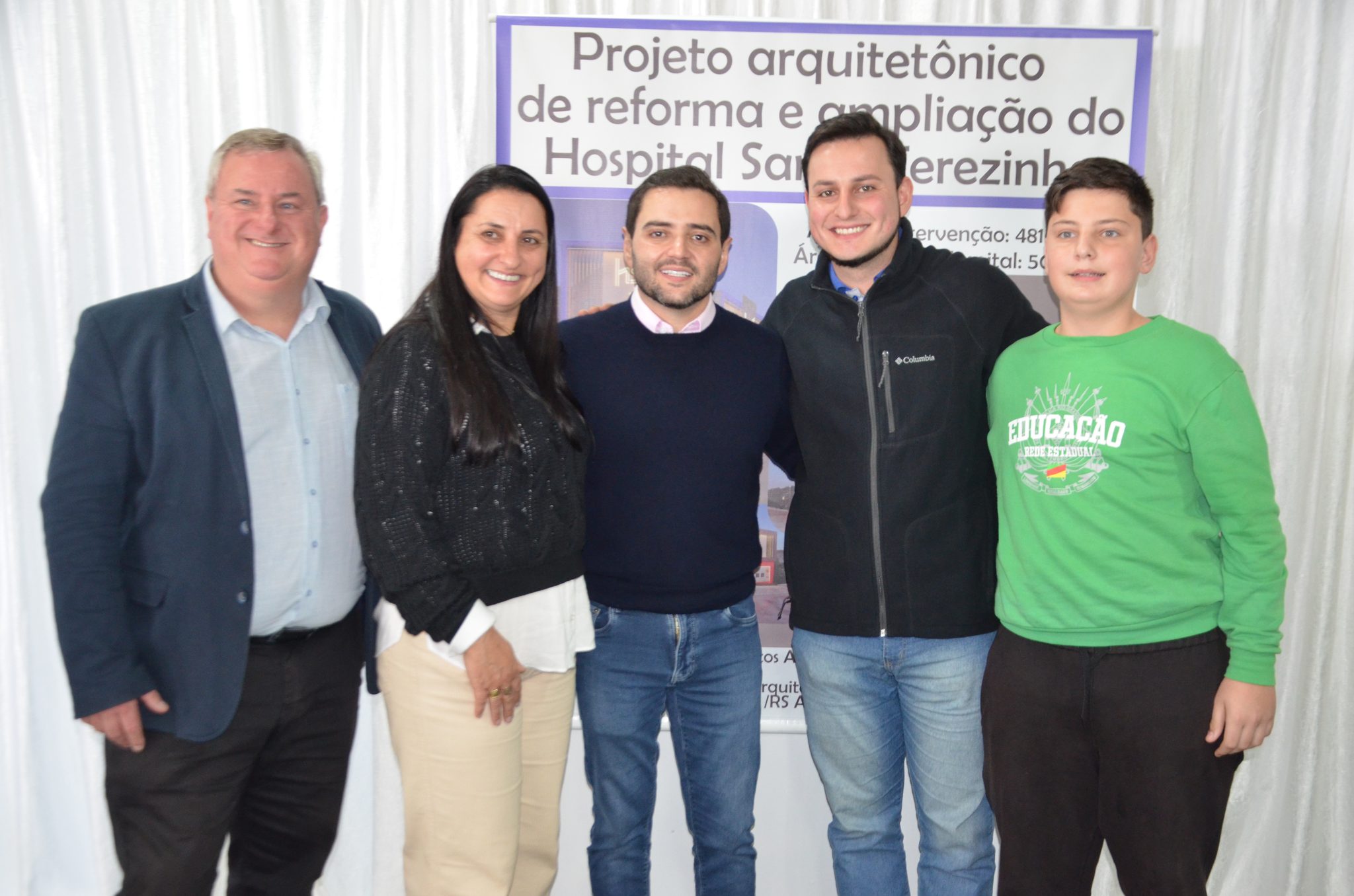 Inauguração da nova ala de saúde mental no Hospital Santa Terezinha, em Palmitinho
