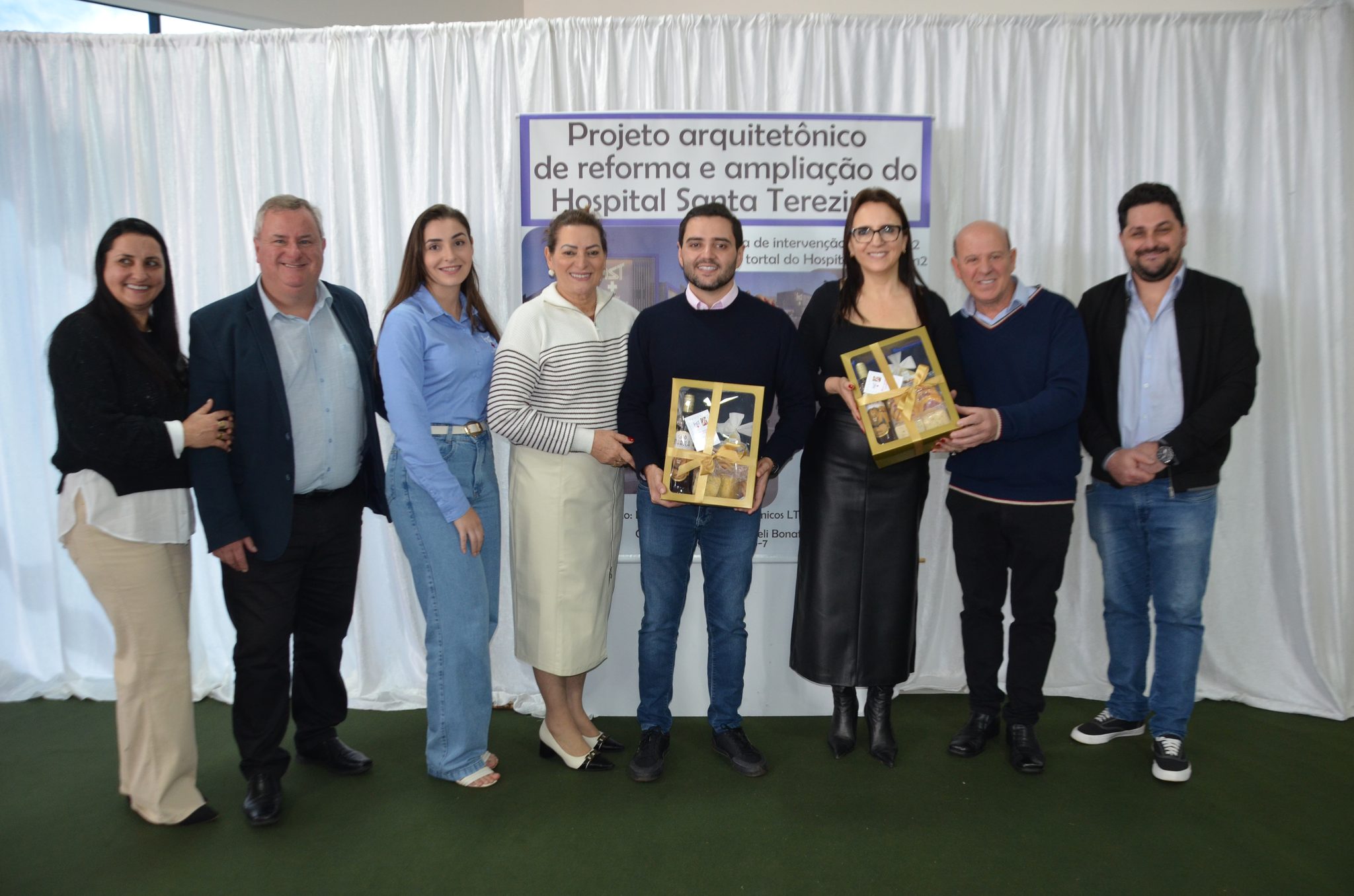 Inauguração da nova ala de saúde mental no Hospital Santa Terezinha, em Palmitinho