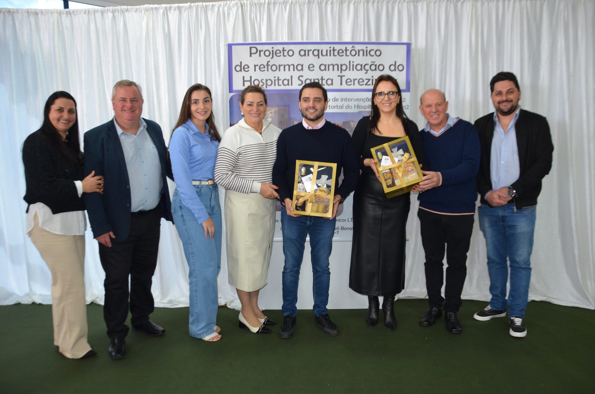 Inauguração da nova ala de saúde mental no Hospital Santa Terezinha, em Palmitinho