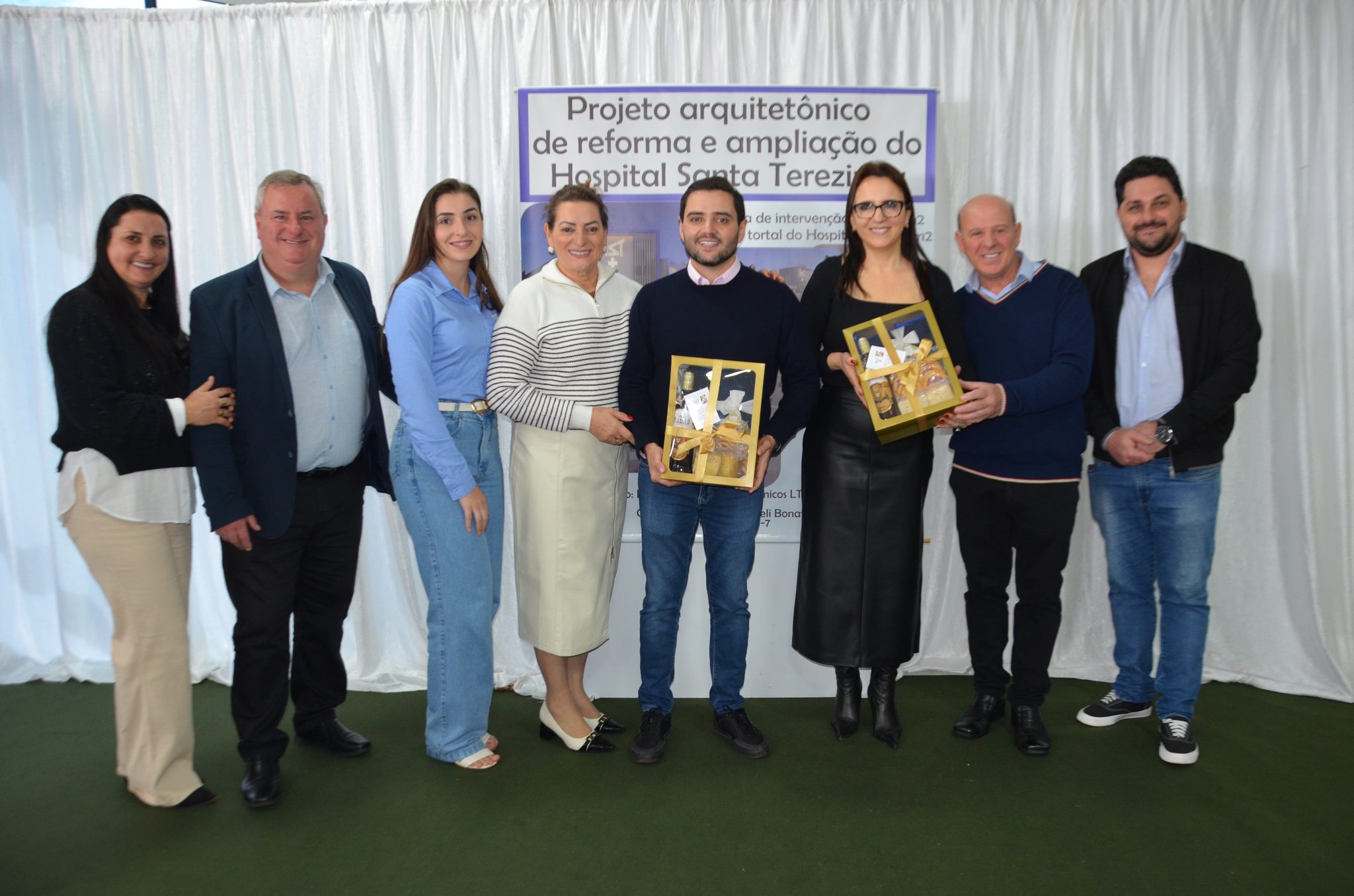 Inauguração da nova ala de saúde mental no Hospital Santa Terezinha, em Palmitinho