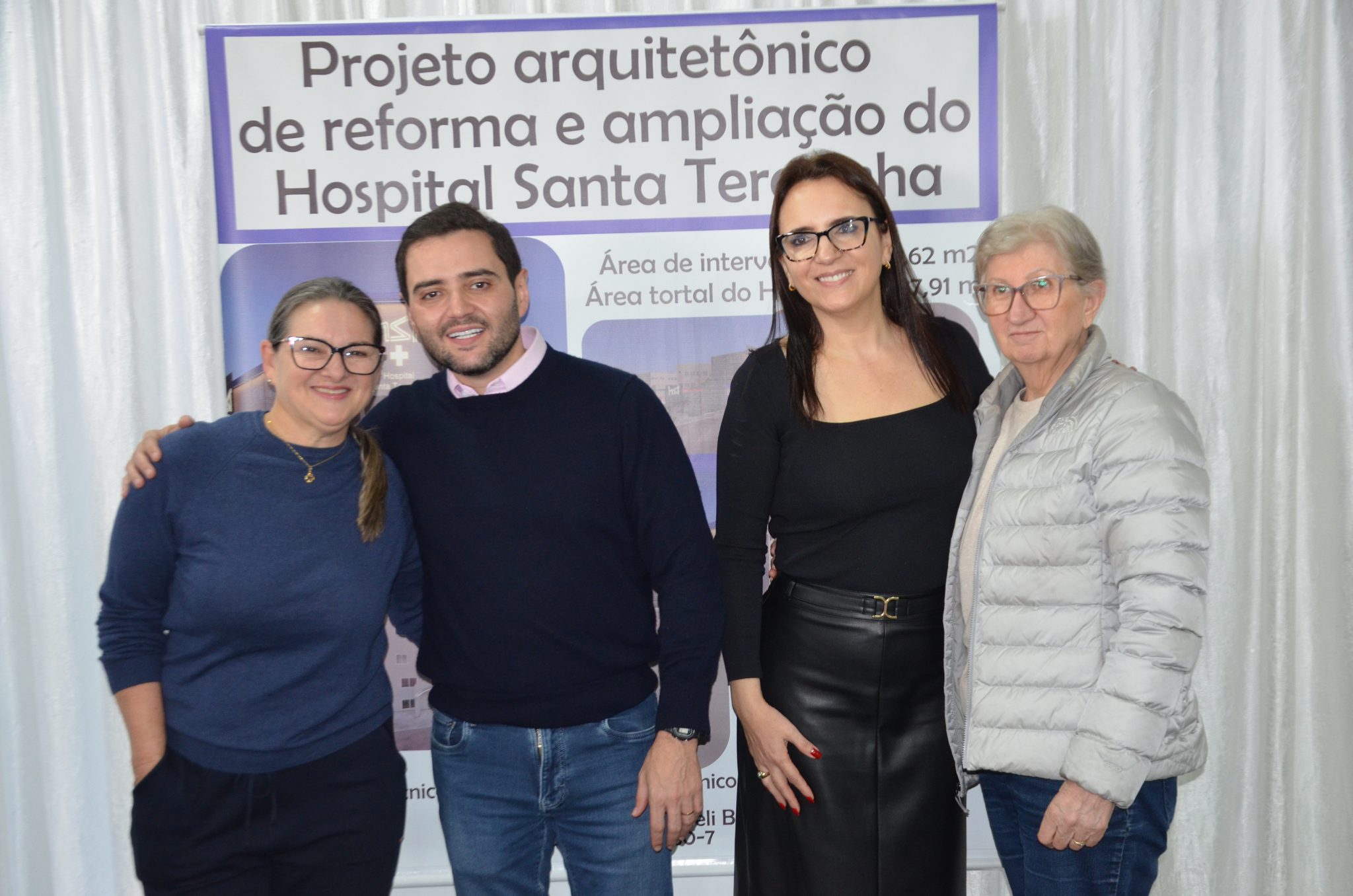 Inauguração da nova ala de saúde mental no Hospital Santa Terezinha, em Palmitinho