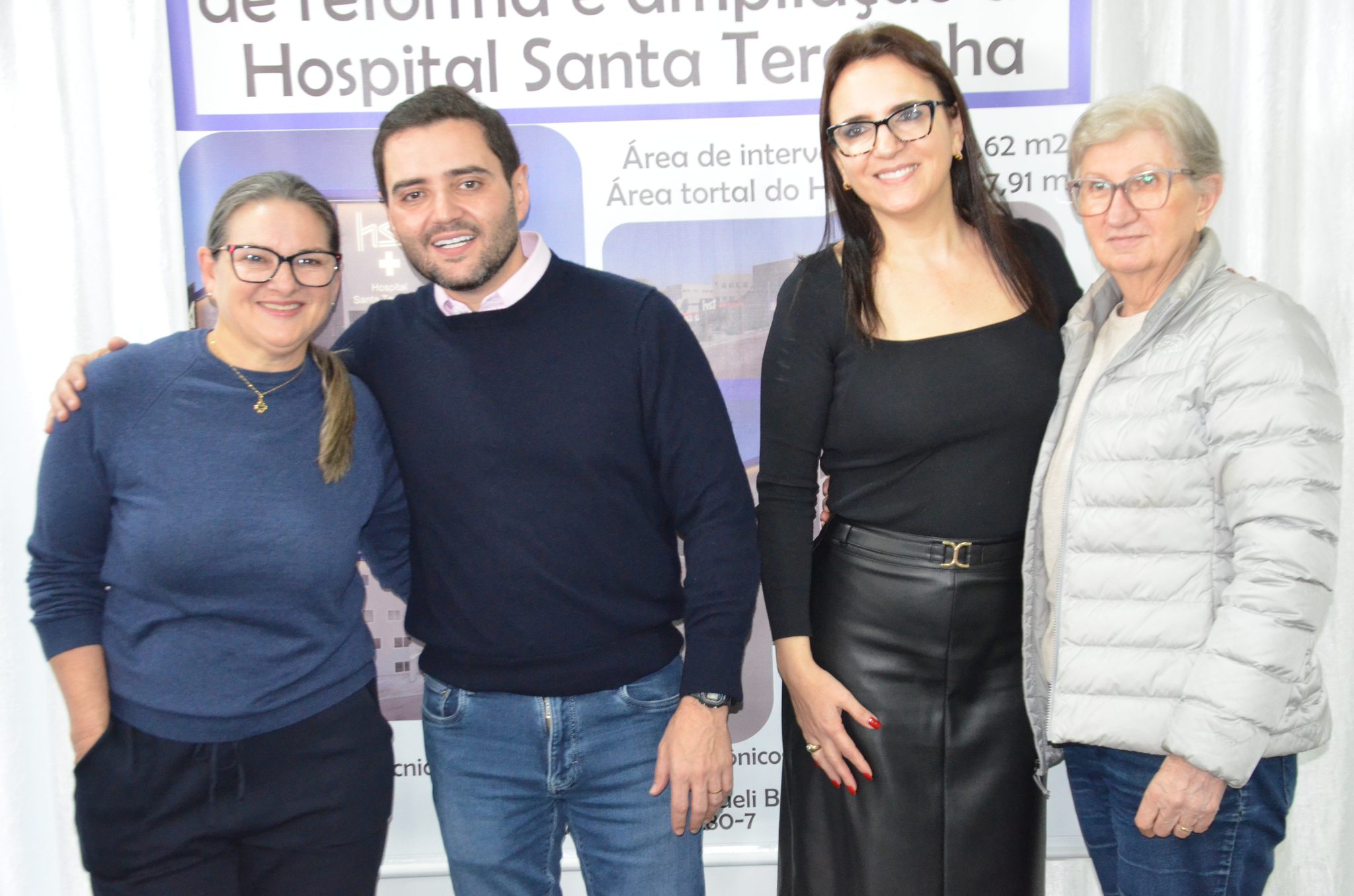Inauguração da nova ala de saúde mental no Hospital Santa Terezinha, em Palmitinho