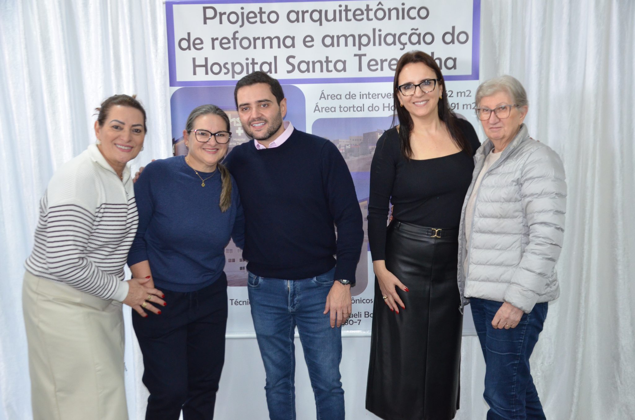 Inauguração da nova ala de saúde mental no Hospital Santa Terezinha, em Palmitinho