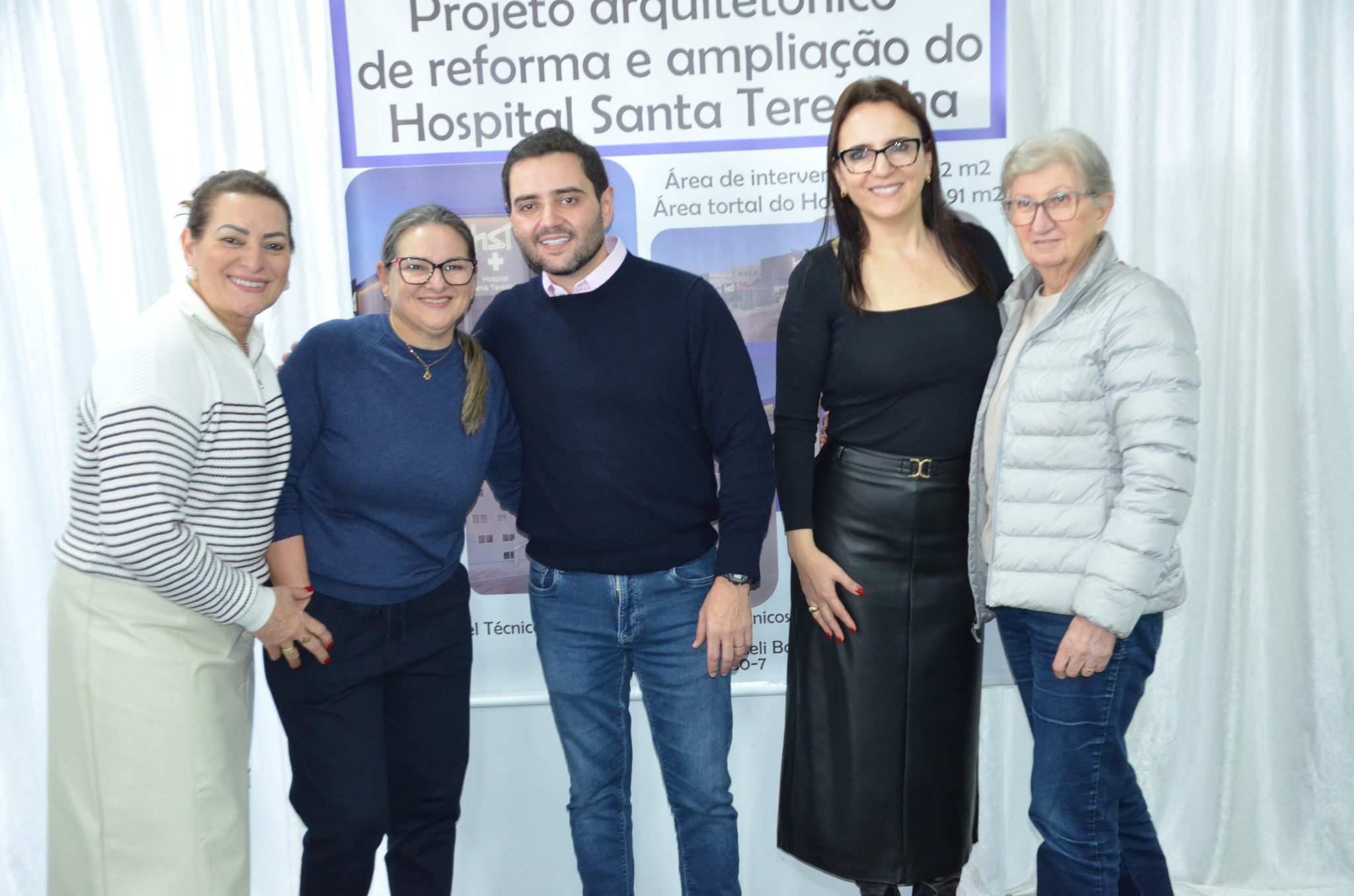 Inauguração da nova ala de saúde mental no Hospital Santa Terezinha, em Palmitinho