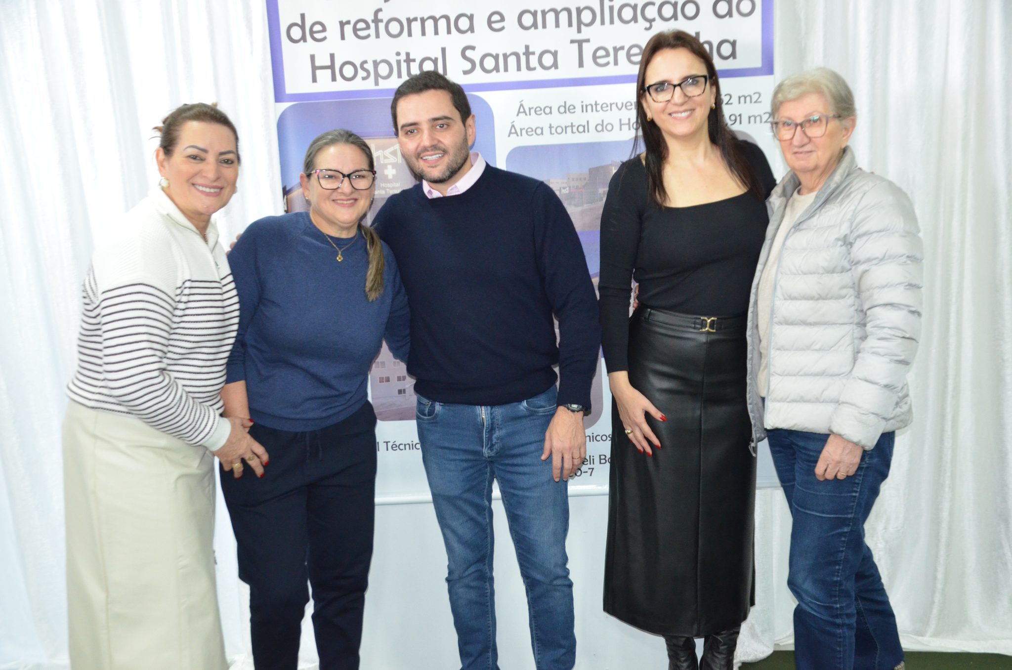 Inauguração da nova ala de saúde mental no Hospital Santa Terezinha, em Palmitinho