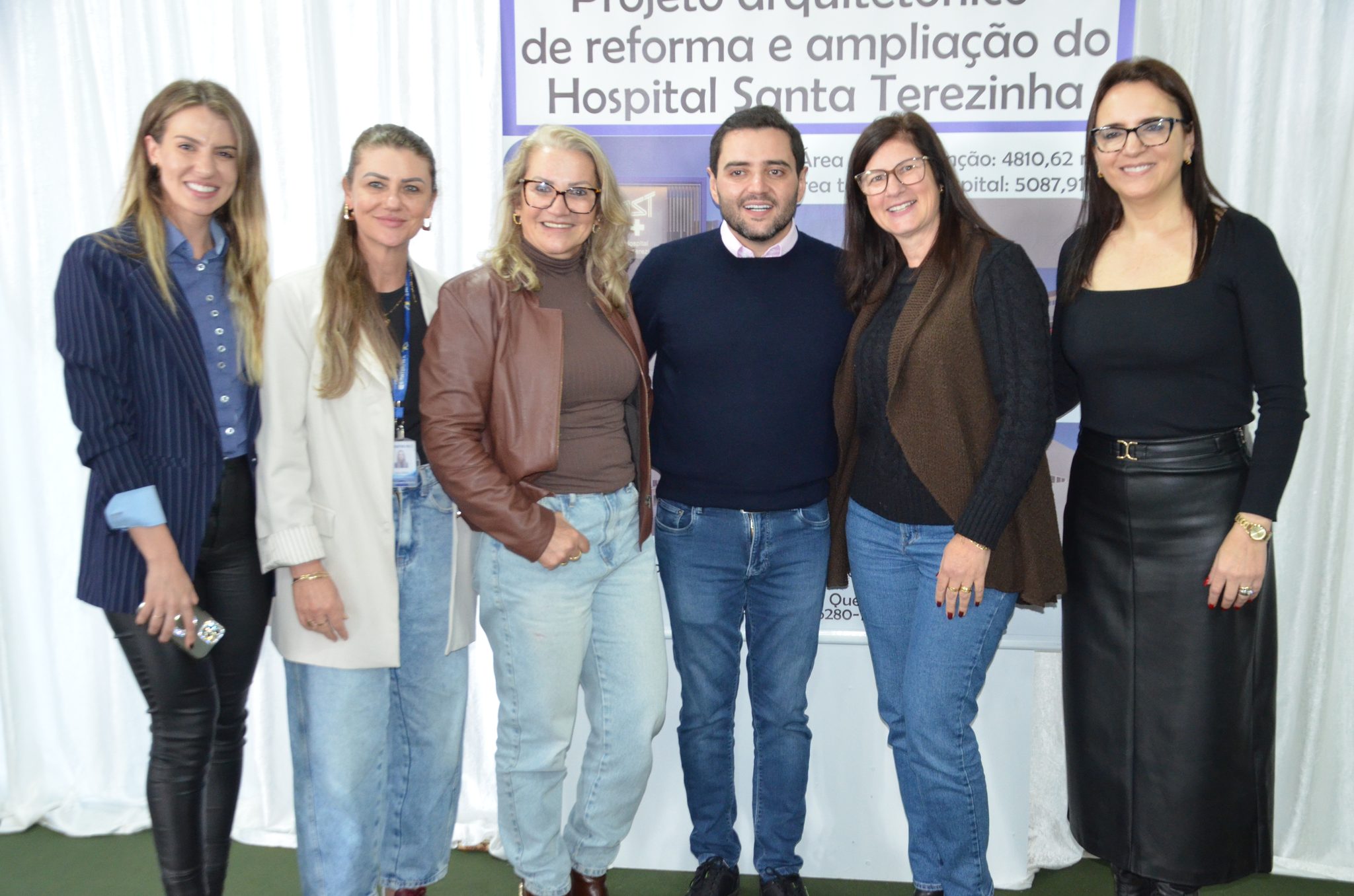 Inauguração da nova ala de saúde mental no Hospital Santa Terezinha, em Palmitinho
