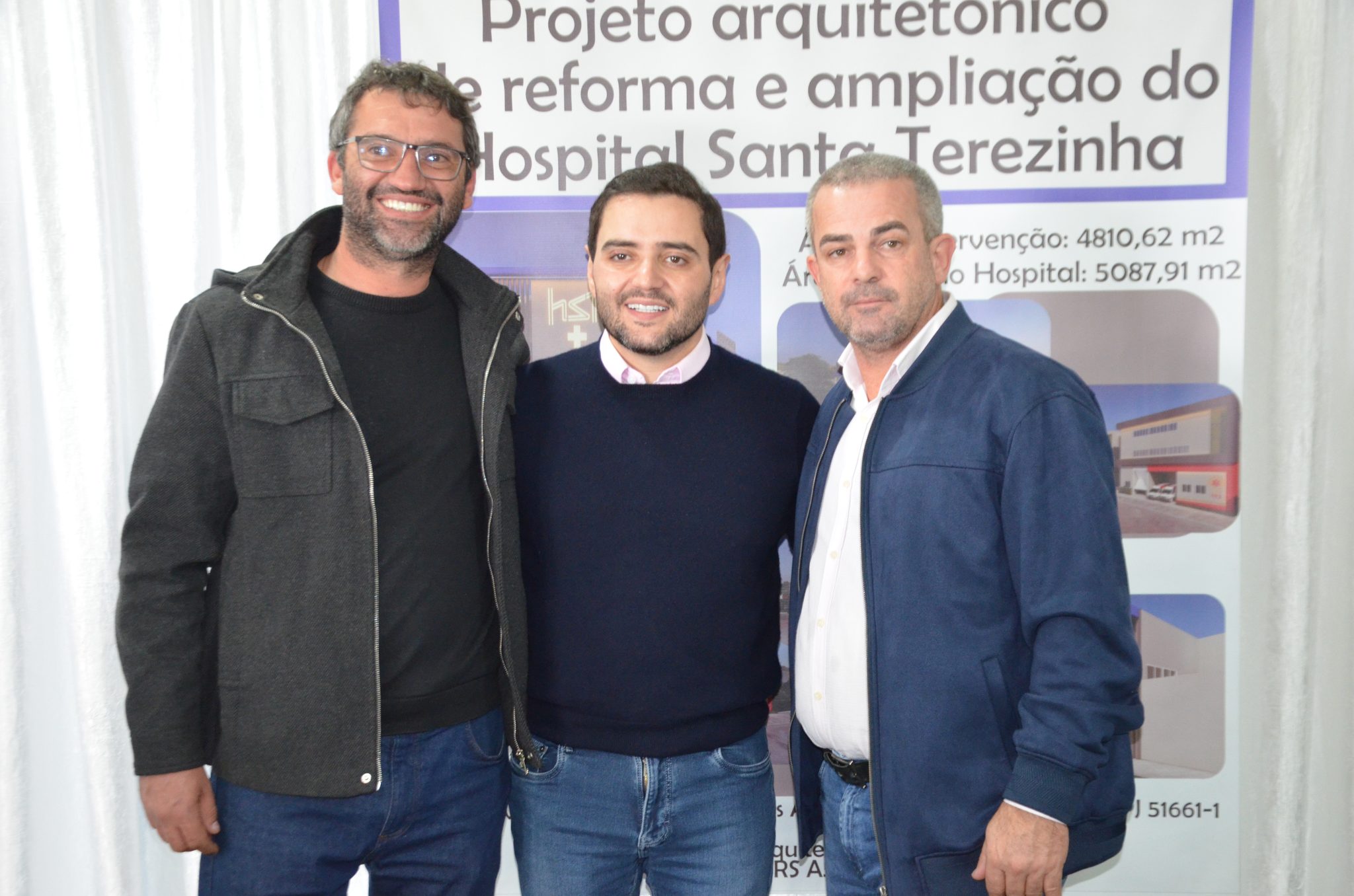Inauguração da nova ala de saúde mental no Hospital Santa Terezinha, em Palmitinho