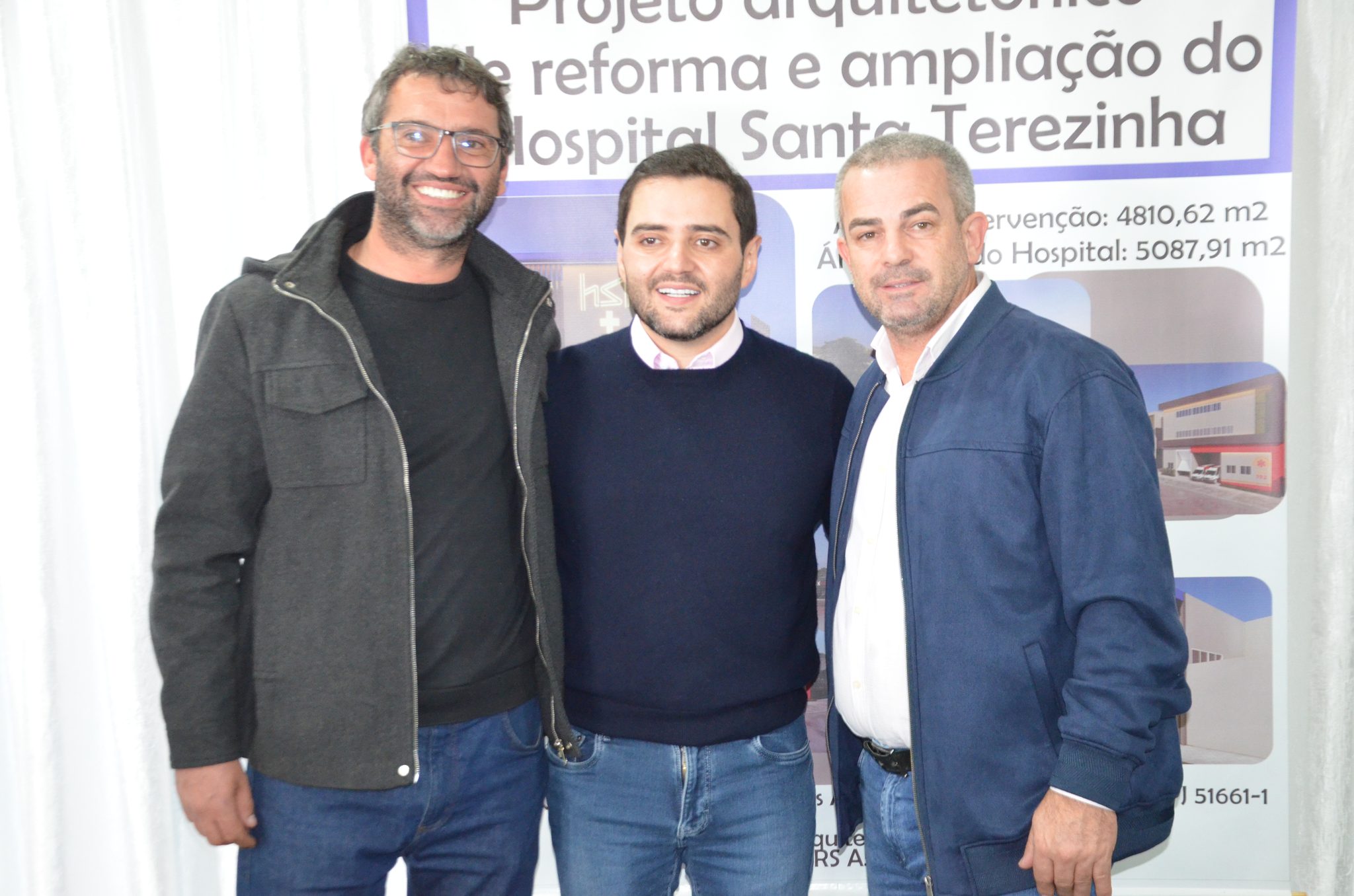 Inauguração da nova ala de saúde mental no Hospital Santa Terezinha, em Palmitinho
