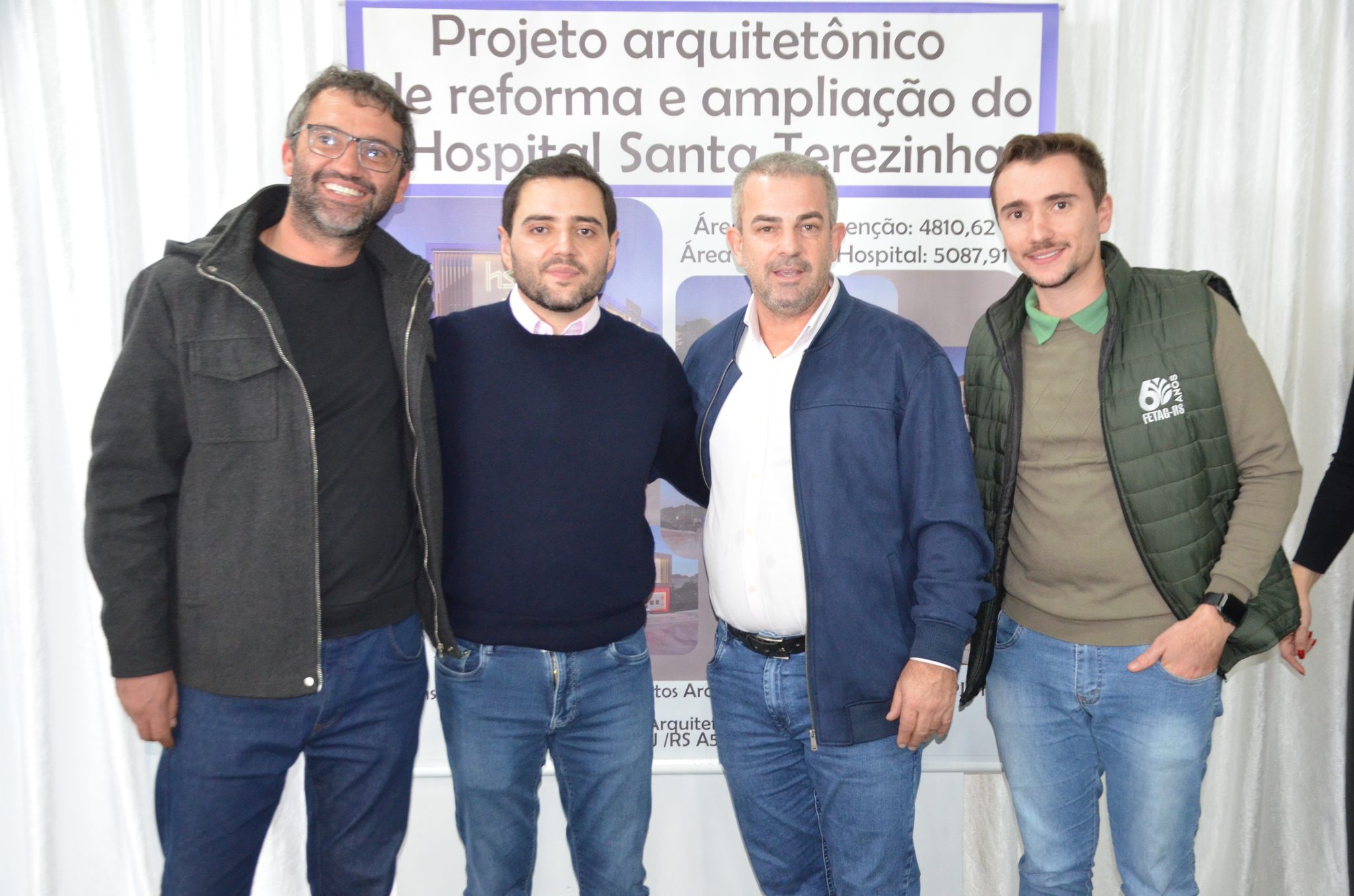 Inauguração da nova ala de saúde mental no Hospital Santa Terezinha, em Palmitinho