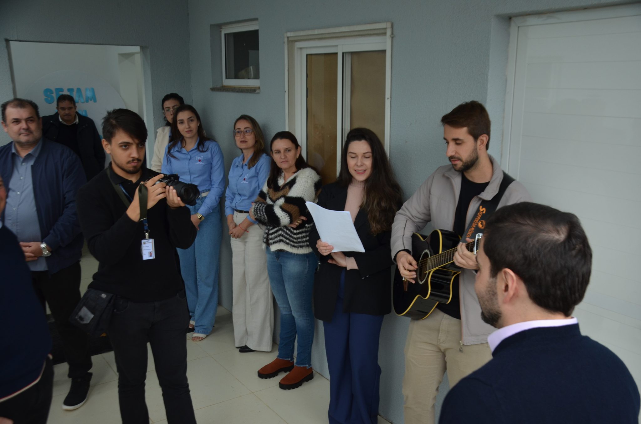 Inauguração da nova ala de saúde mental no Hospital Santa Terezinha, em Palmitinho