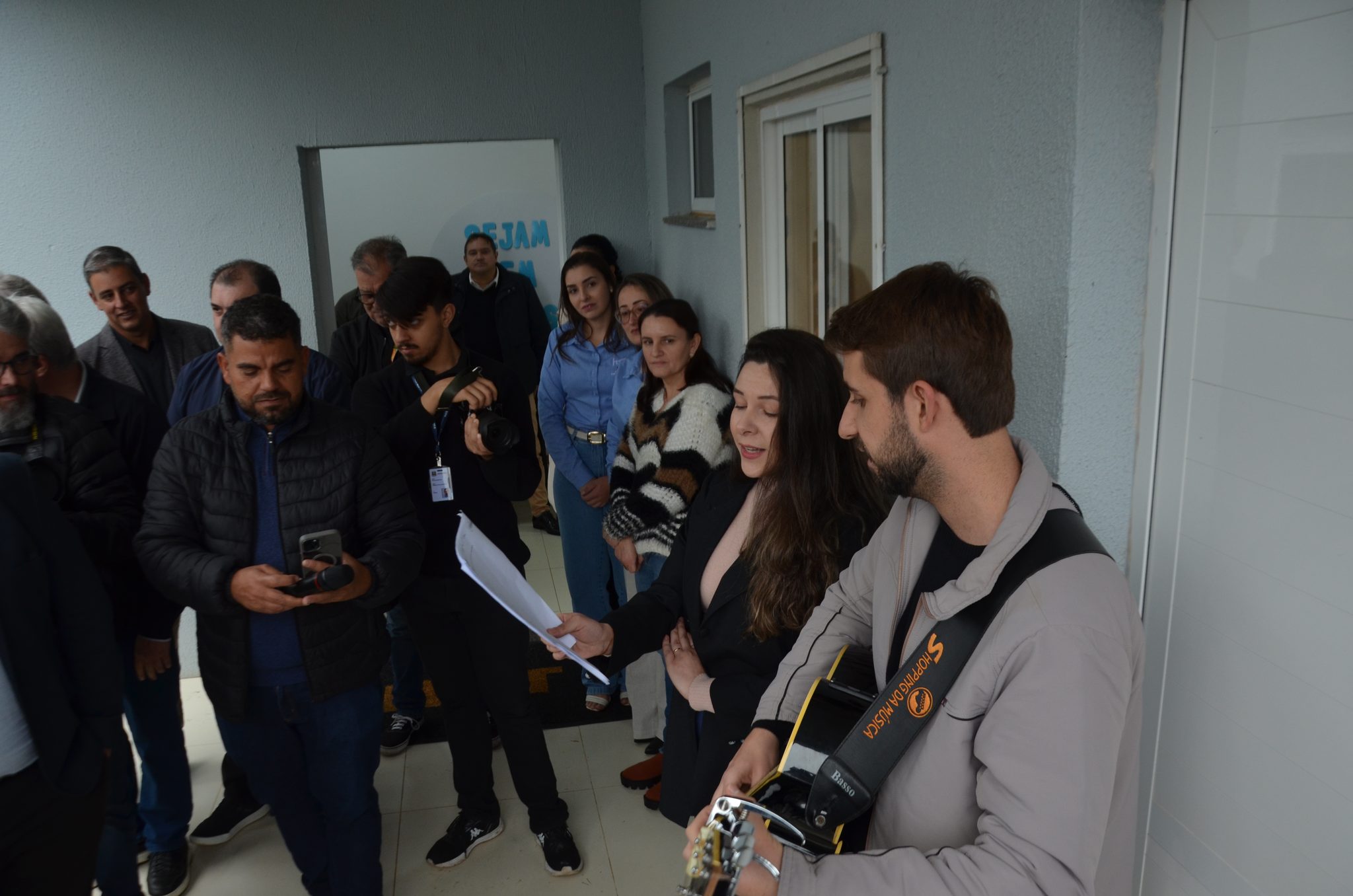 Inauguração da nova ala de saúde mental no Hospital Santa Terezinha, em Palmitinho