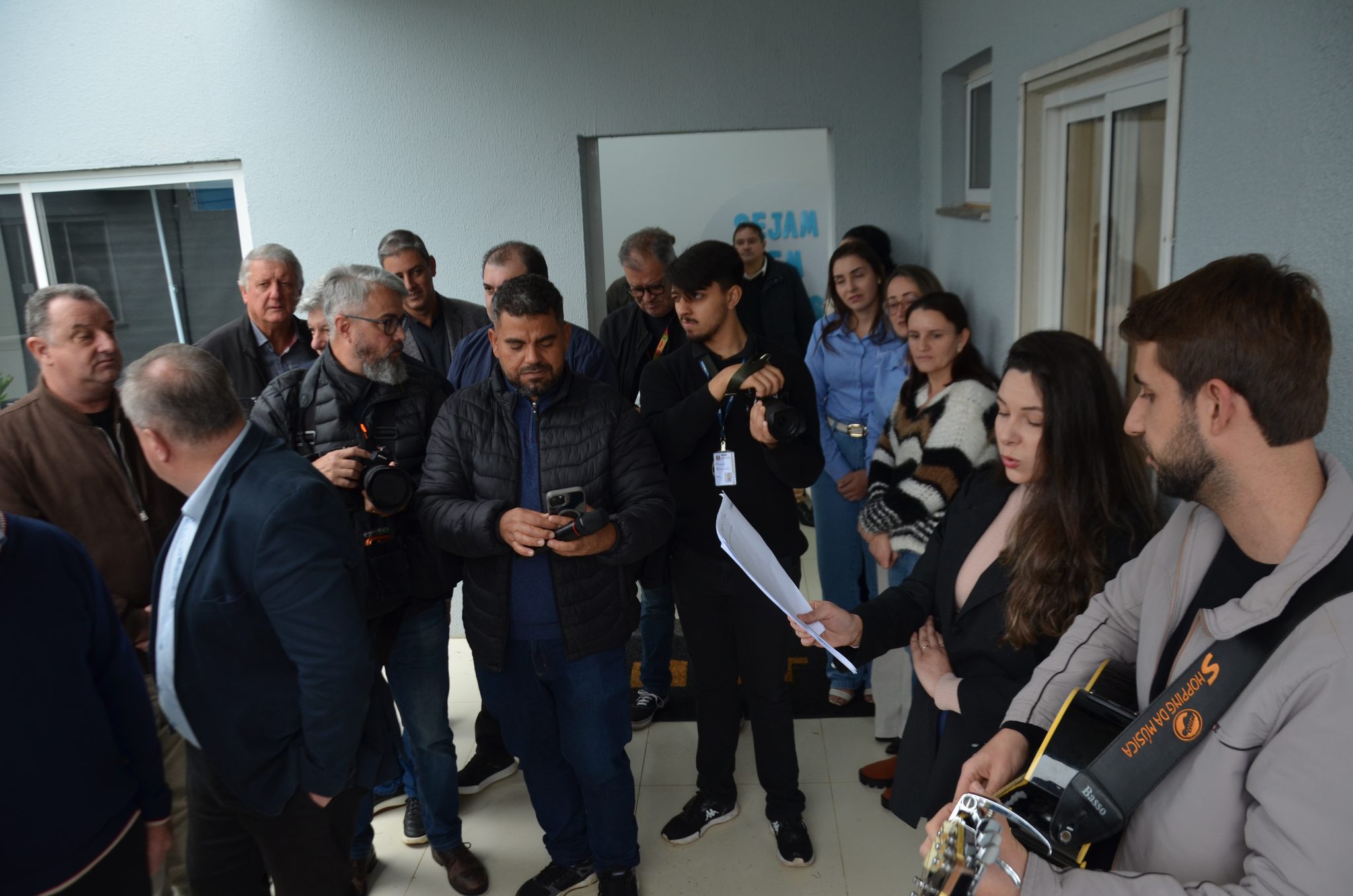 Inauguração da nova ala de saúde mental no Hospital Santa Terezinha, em Palmitinho